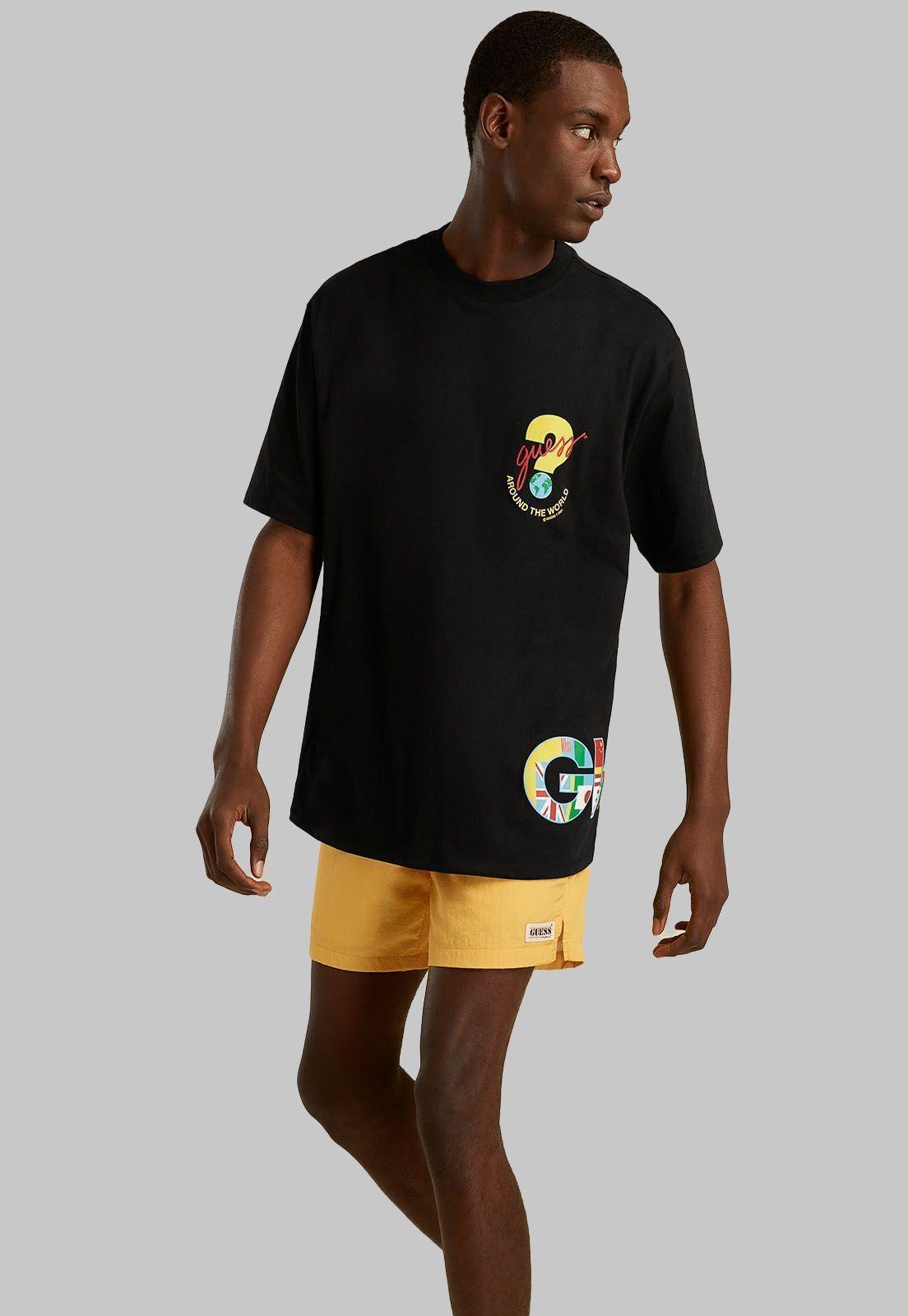 Polera Su Games Ss Logo Tee Jblk Guess-0