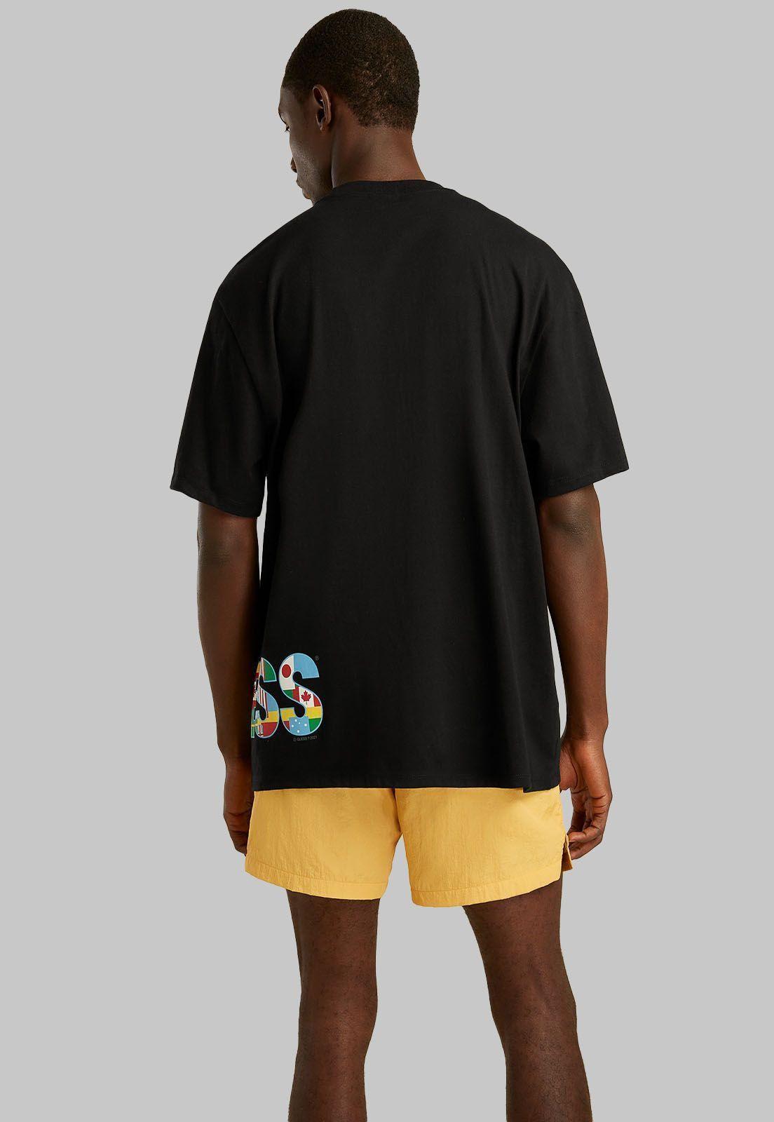 Polera Su Games Ss Logo Tee Jblk Guess-4