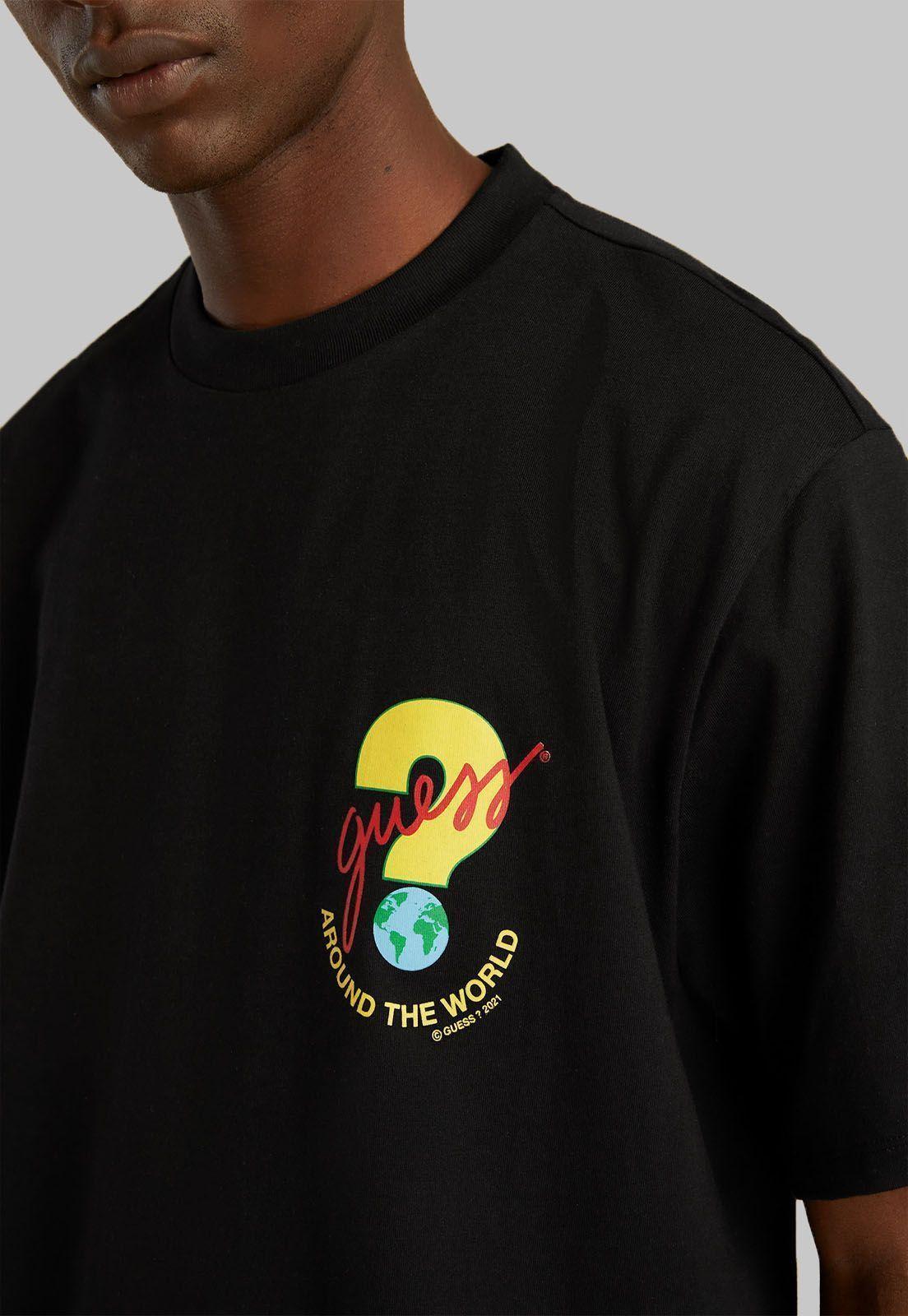 Polera Su Games Ss Logo Tee Jblk Guess-3