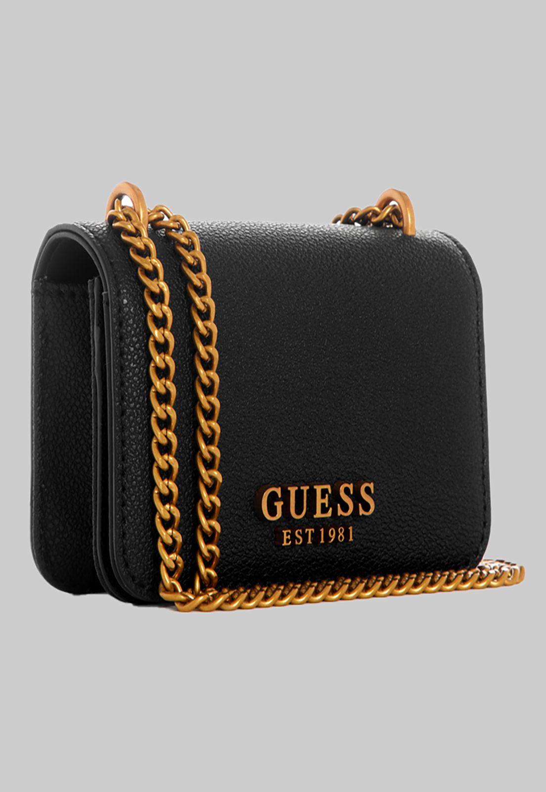 Mini Cartera Guess Noelle Micro Mini Bla Negro-1