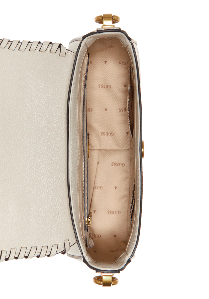 Cartera Kaoma Top Handle Flap Sto Crema Guess-3