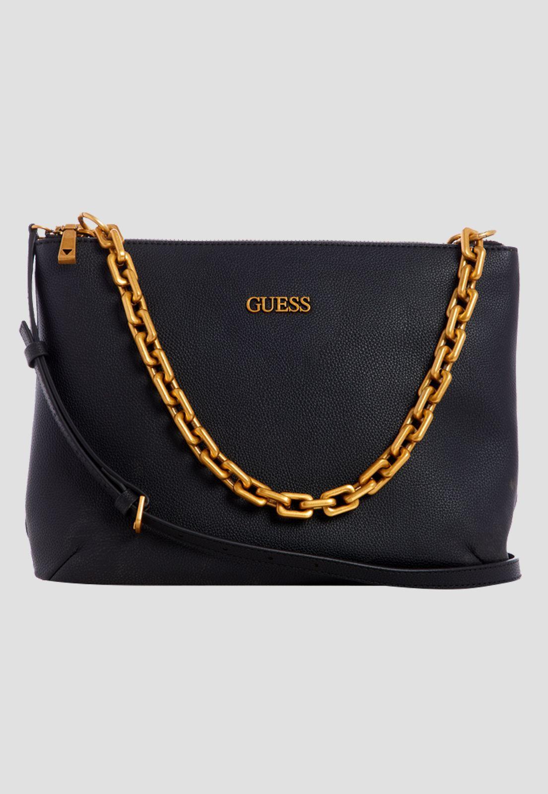 Cartera Turin Status Shoulder Bag Bla Negro Guess-1