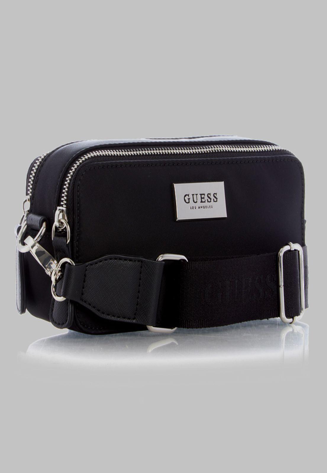 Cartera G Factory Bessemer Double Zip Crossbody Bla Negro-1