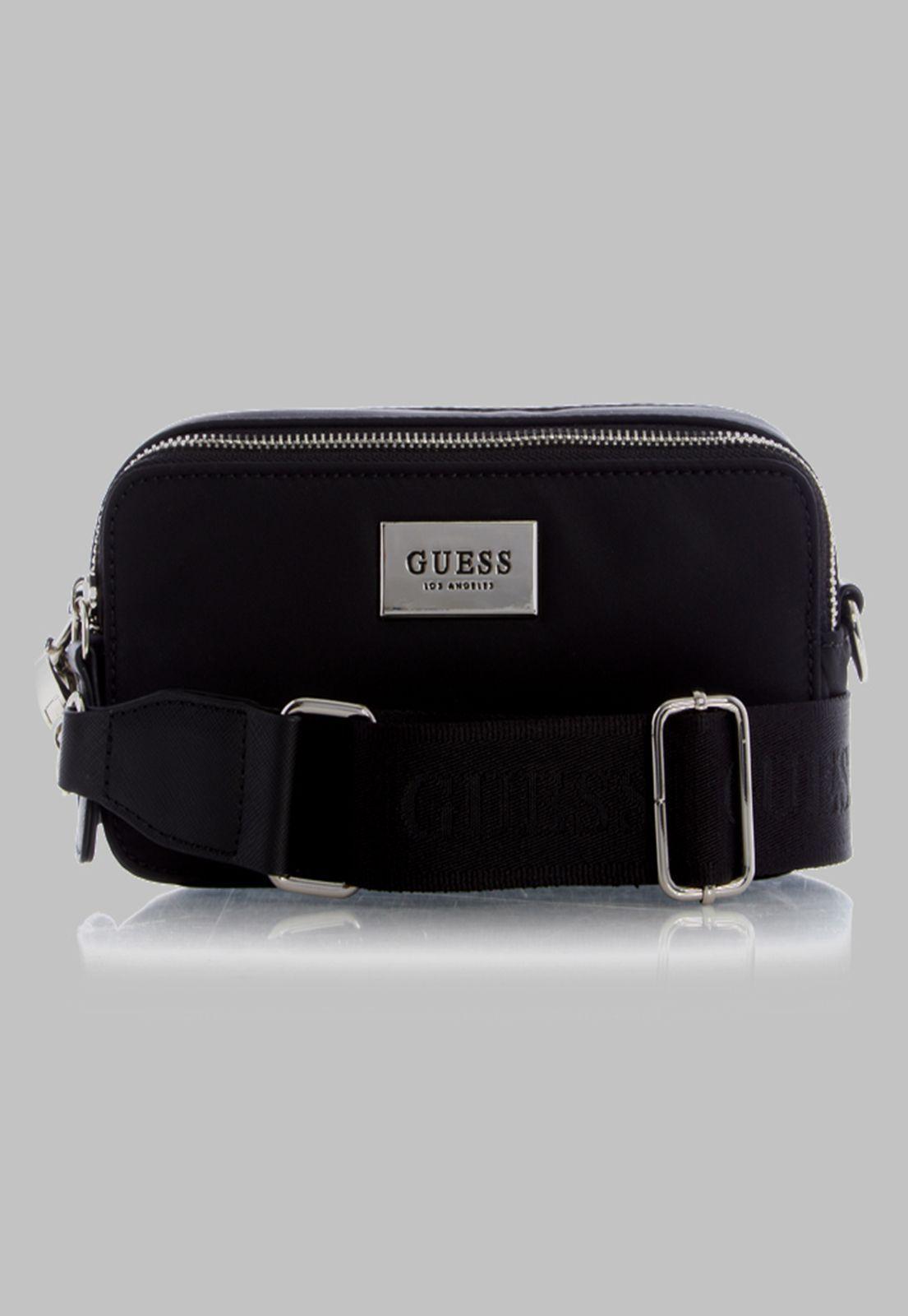 Cartera G Factory Bessemer Double Zip Crossbody Bla Negro-0