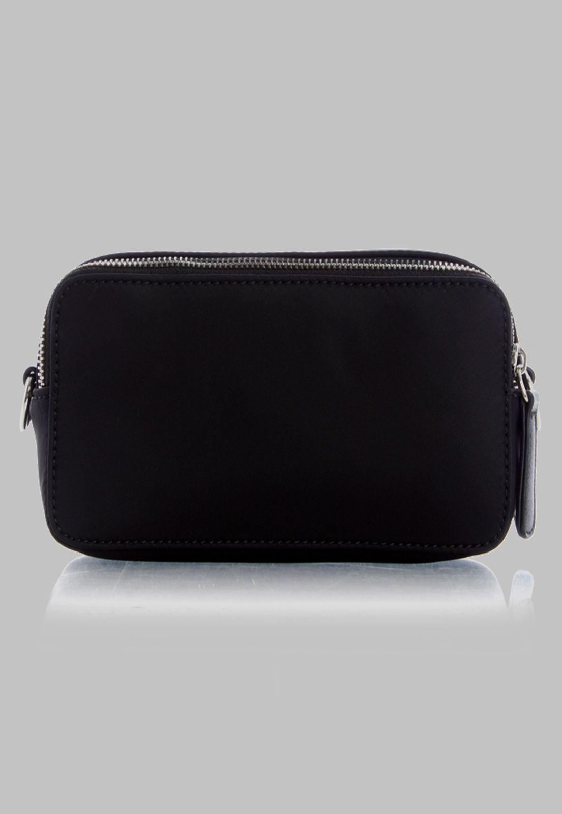 Cartera G Factory Bessemer Double Zip Crossbody Bla Negro-2