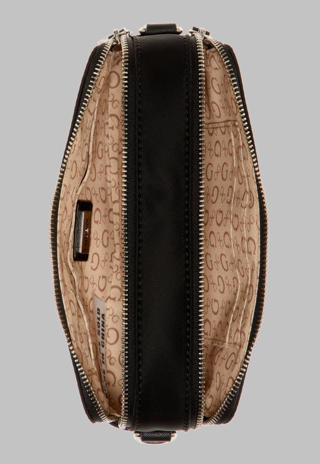 Cartera G Factory Bessemer Double Zip Crossbody Bla Negro-3