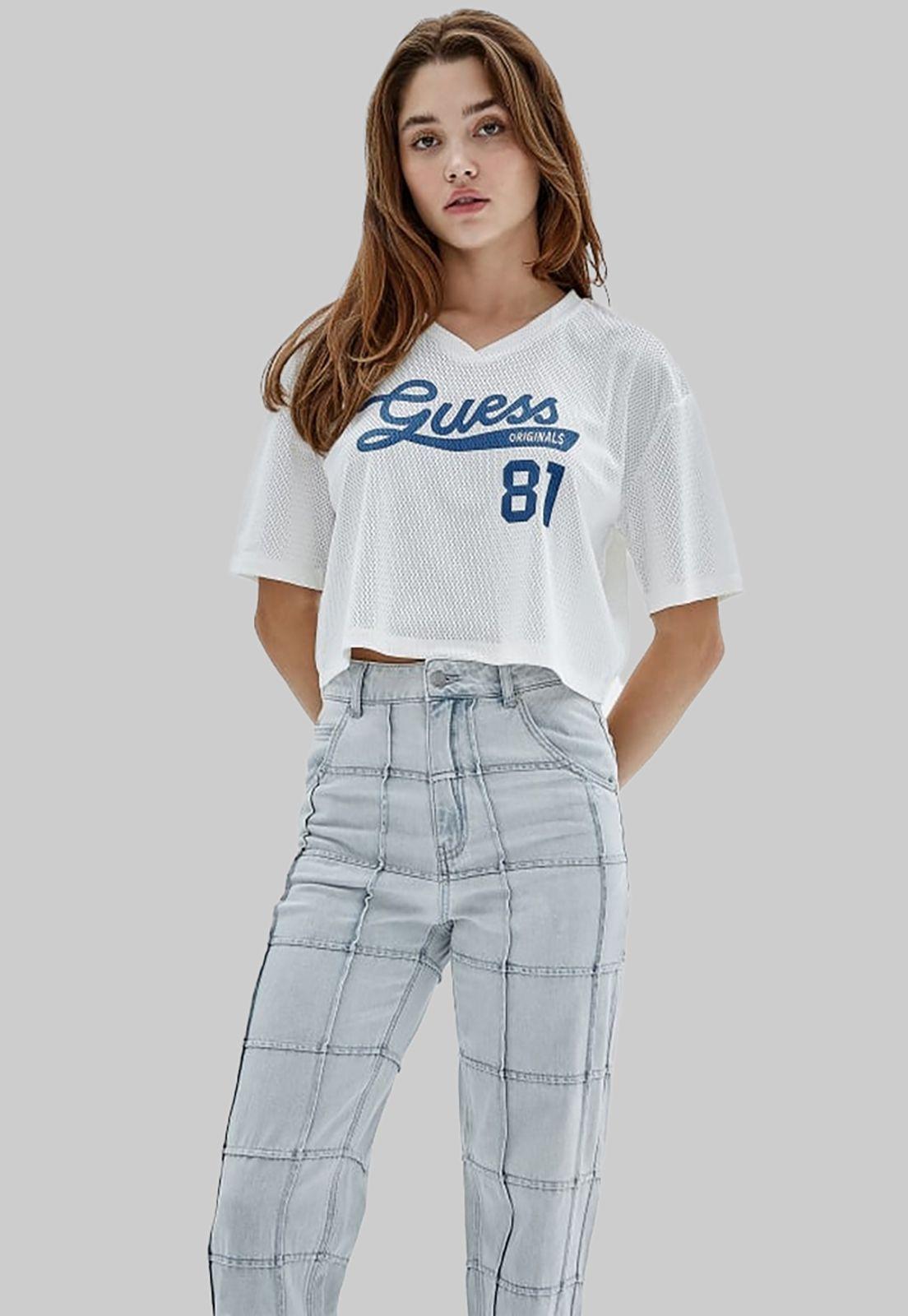 Polera Guess Go Katrina Mesh Jersey G011 BLANCO-0