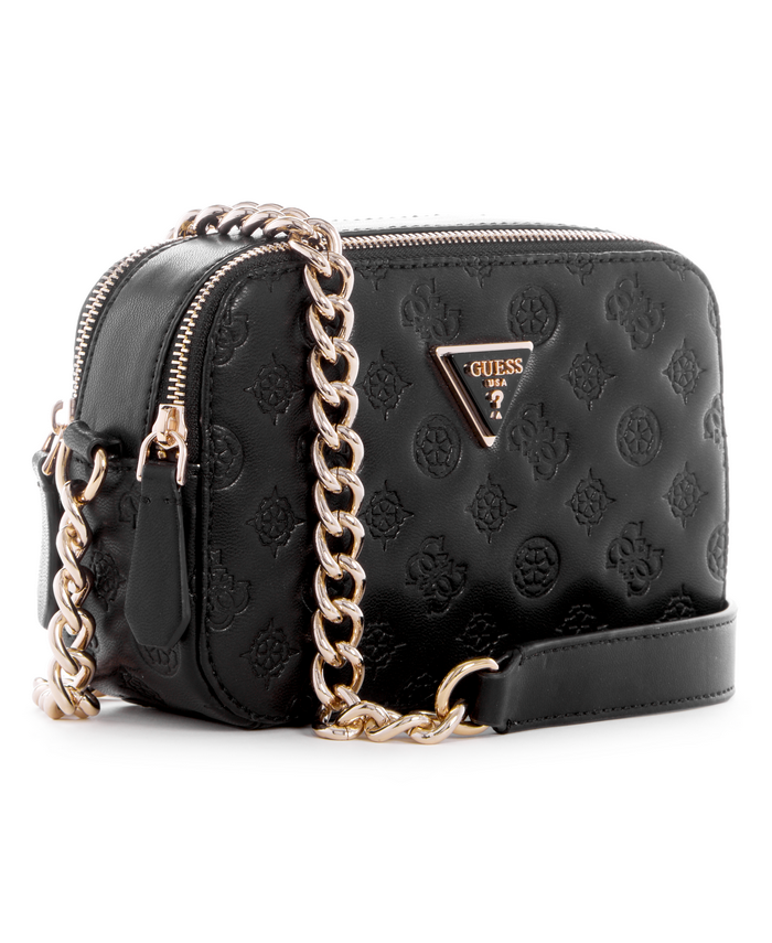 Cartera Guess Noelle Crossbody Camera Bla Negro-1