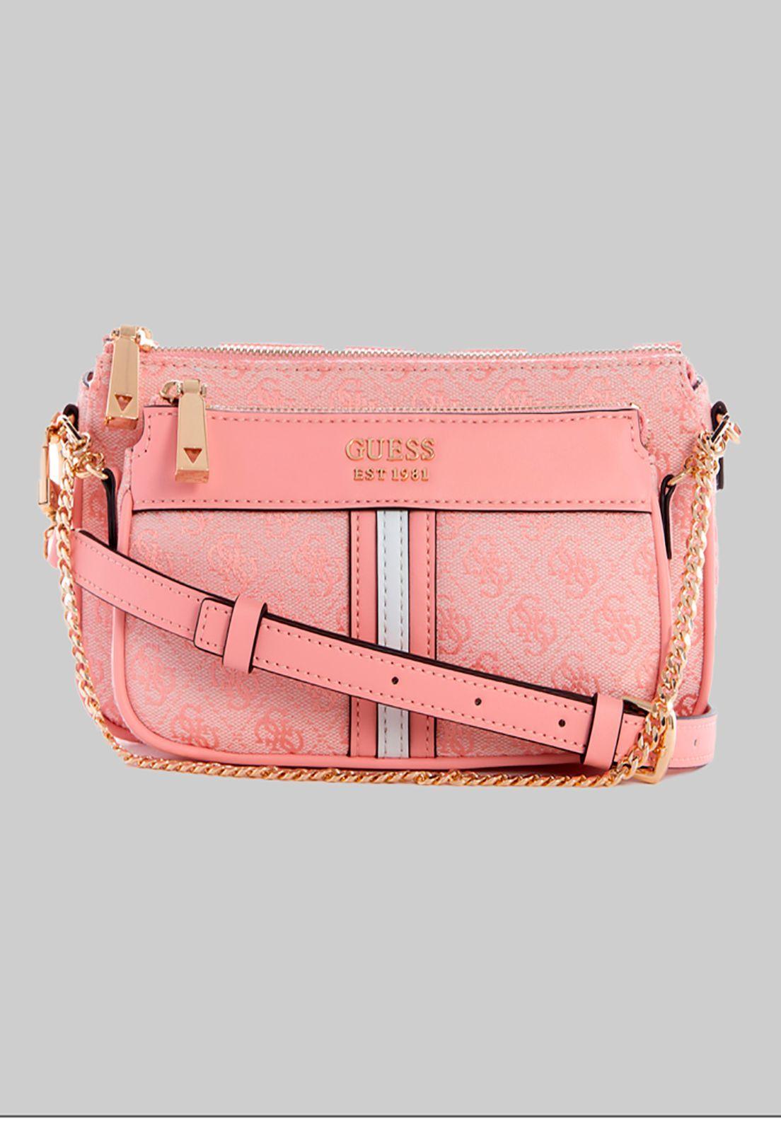 Mini Cartera Kasinta Double Zip Pouch Rosado Guess-0