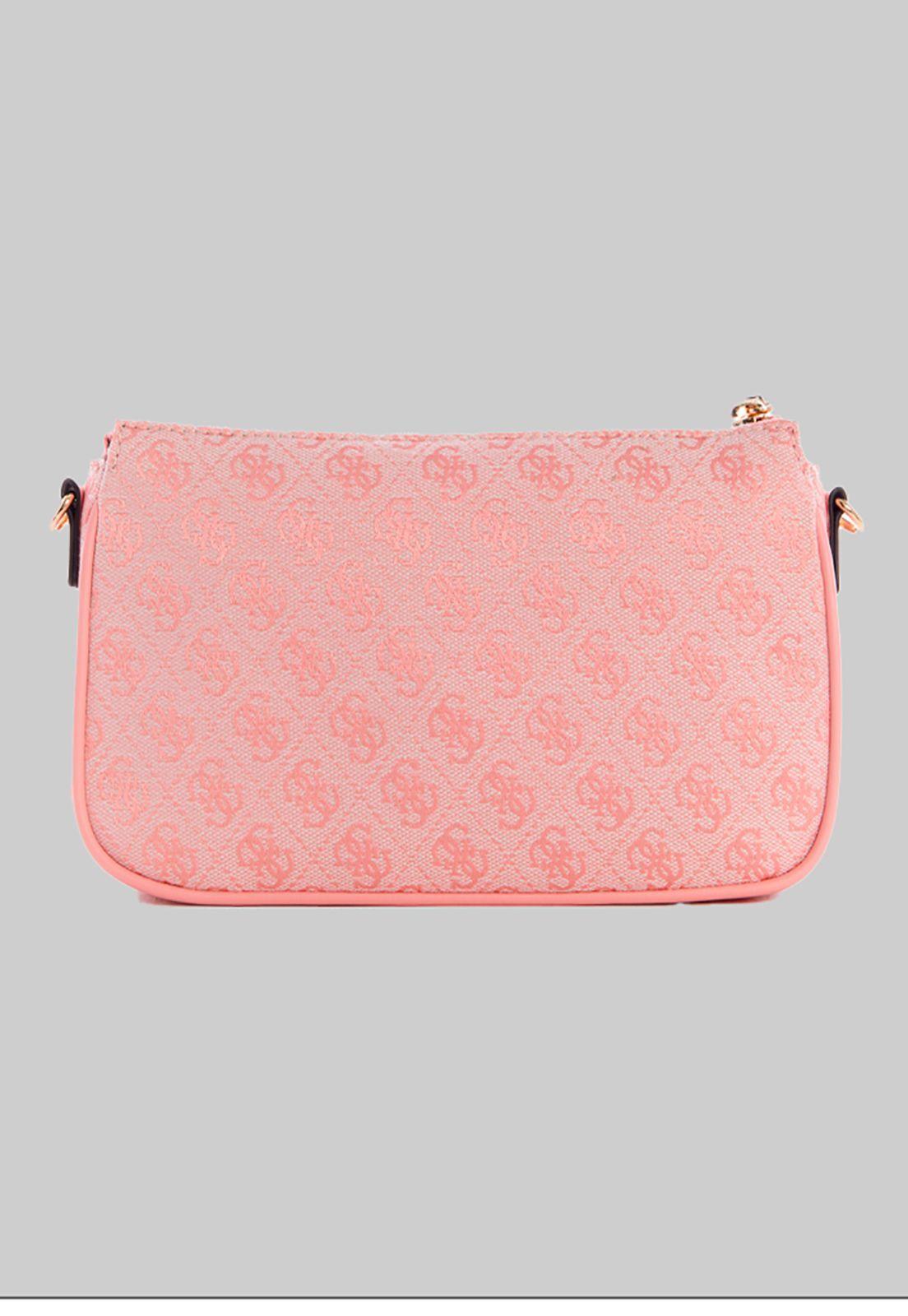 Mini Cartera Kasinta Double Zip Pouch Rosado Guess-2