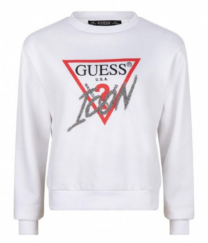 Polerón Guess Cn Icon Sweatshirt G011 Blanco-1