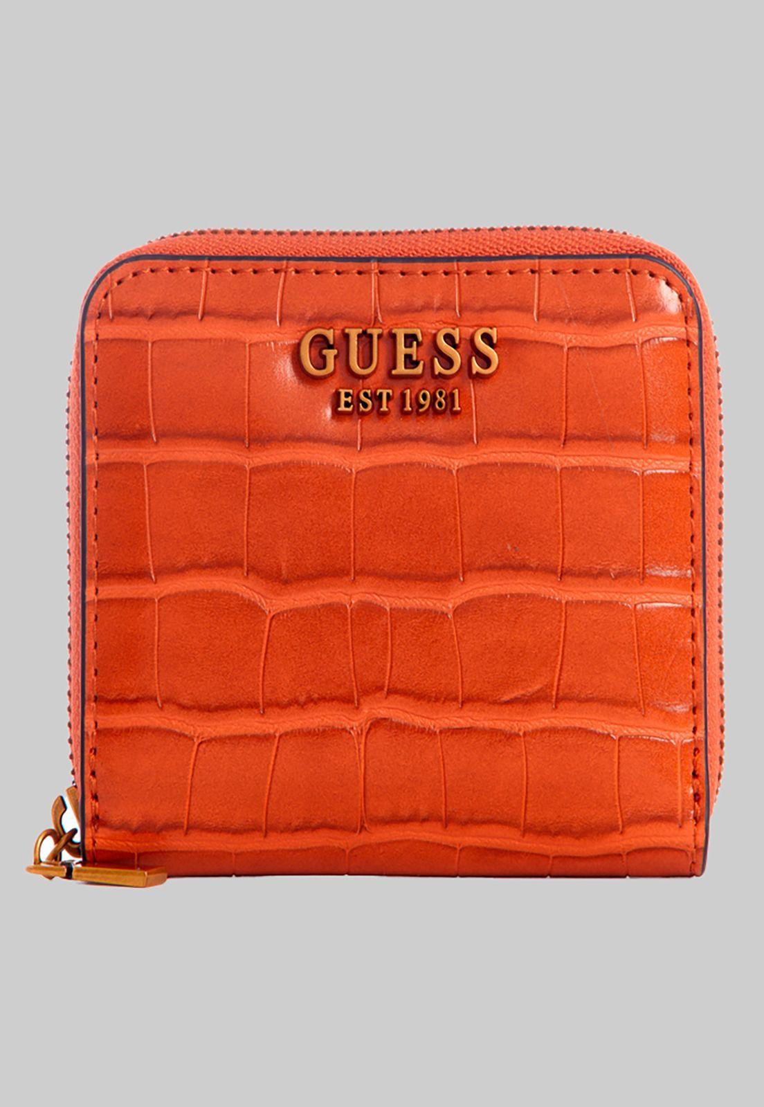 Billetera Laurel Slg Small Around Naranjo Guess-0