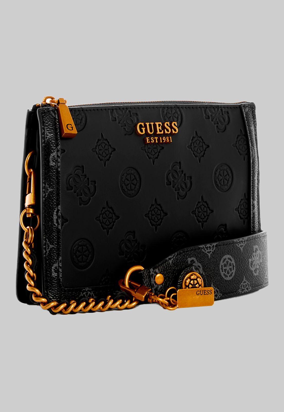 Mini Cartera Abey Multi Cmprtmnt Shldr Negro Guess-1