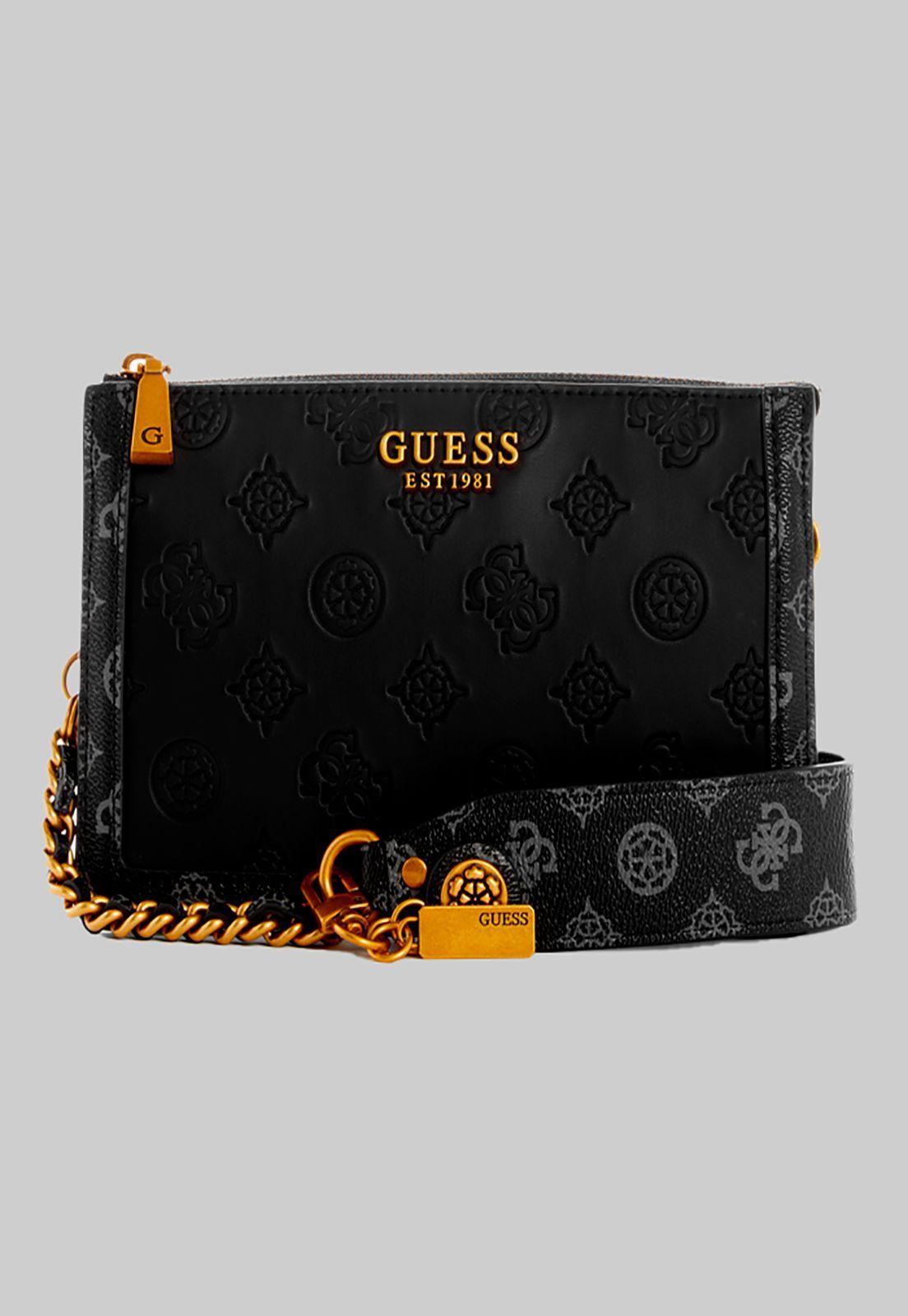 Mini Cartera Abey Multi Cmprtmnt Shldr Negro Guess-0