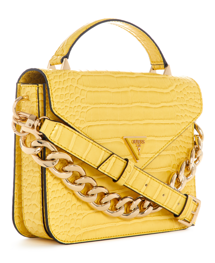 Cartera Guess Retour Top Handle Flap Yel Amarillo-1
