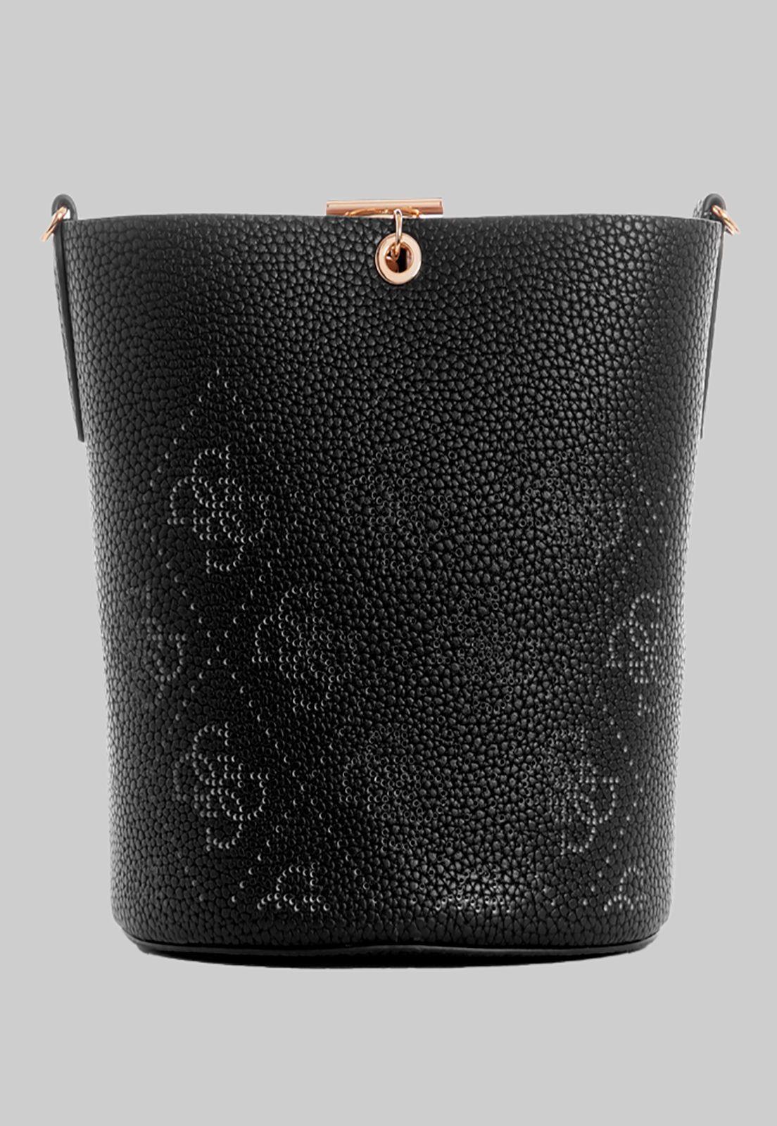 Cartera Amara Bucket Bla Negro Guess-3