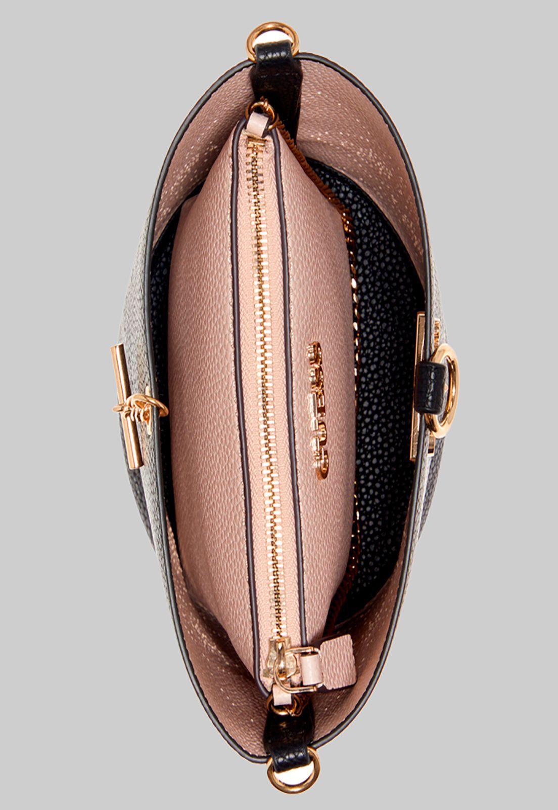 Cartera Amara Bucket Bla Negro Guess-4