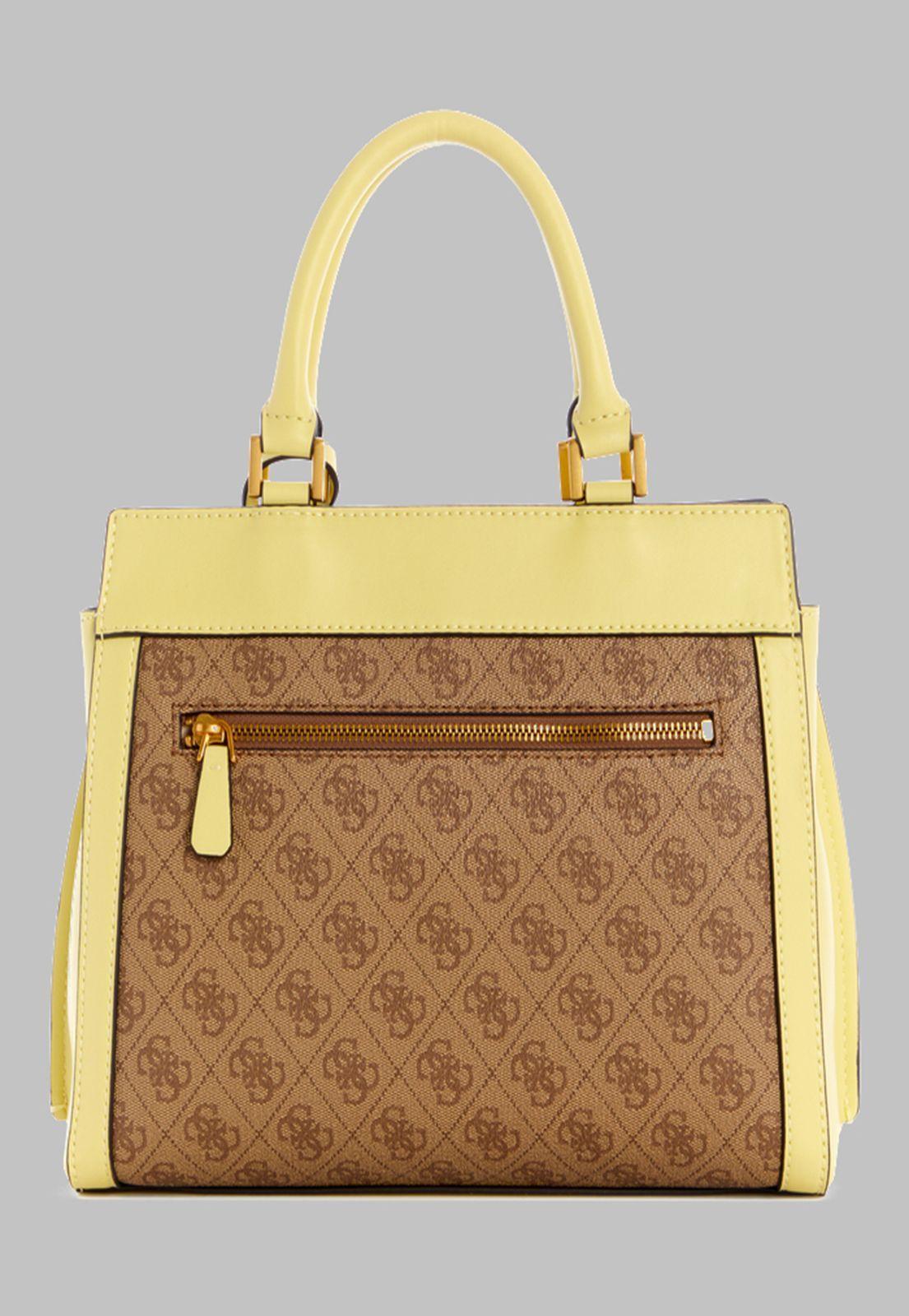 Cartera Guess Katey Luxury Satchel Lll Amarillo-2
