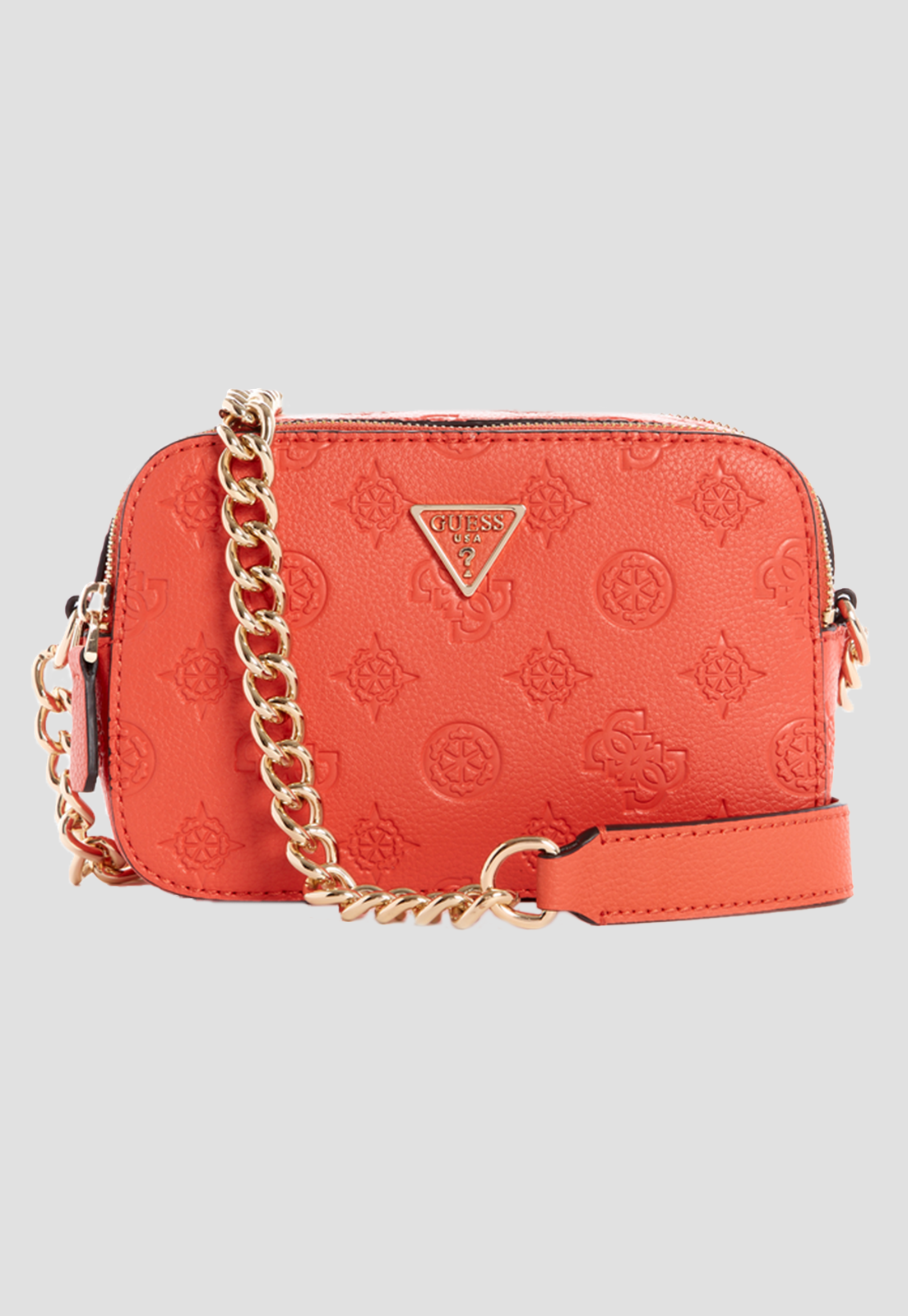 Cartera Helaina Crossbody Camera Ppy Naranjo Guess-0