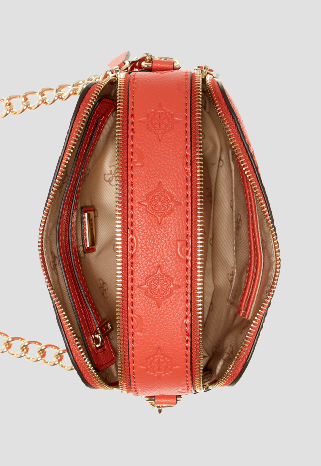 Cartera Helaina Crossbody Camera Ppy Naranjo Guess-2