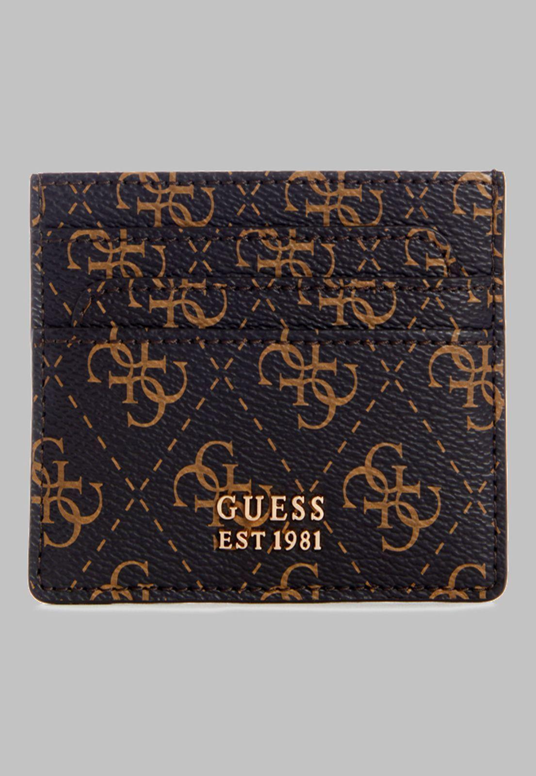 Billetera Guess Laurel Slg Card Holder Bnl Café-0