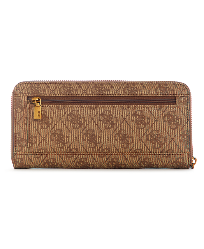 Billetera Guess Nell Logo Slg Large Zip Around Lgw Café-1