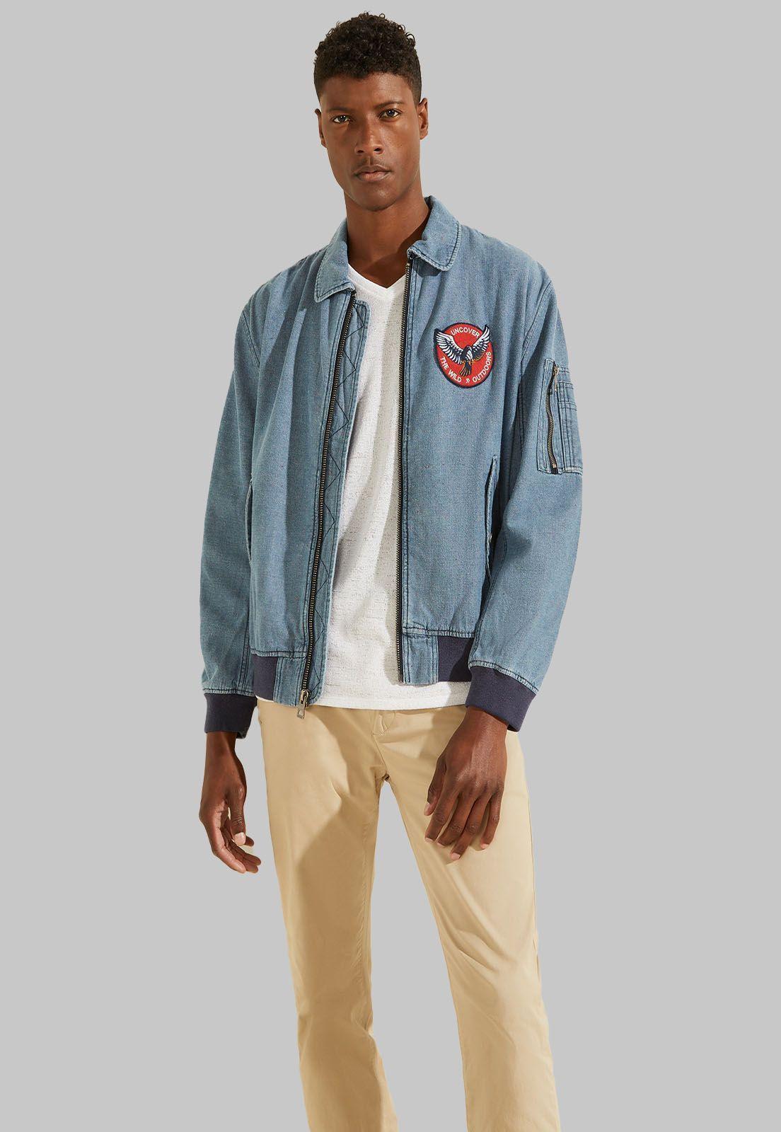 Chaqueta Osaka Indigo Patch Bmbr Guess-0