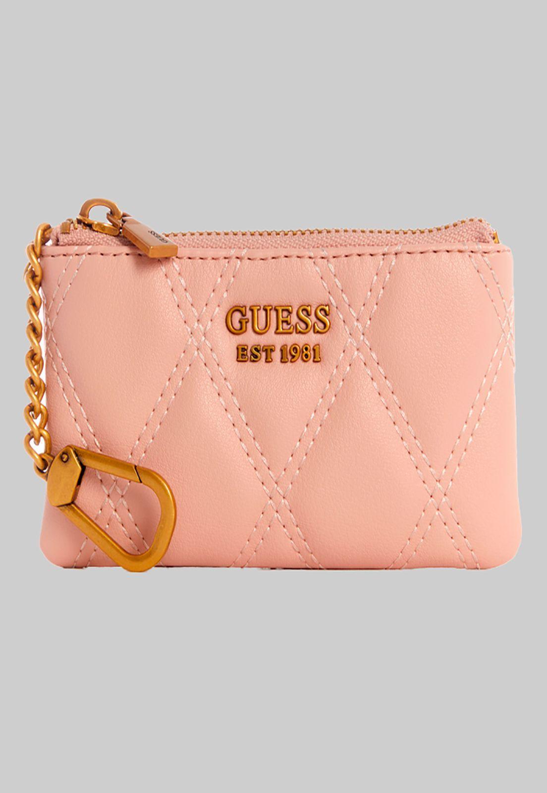 Billetera Triana Slg Zip Pouch Bls Rosado Guess-0