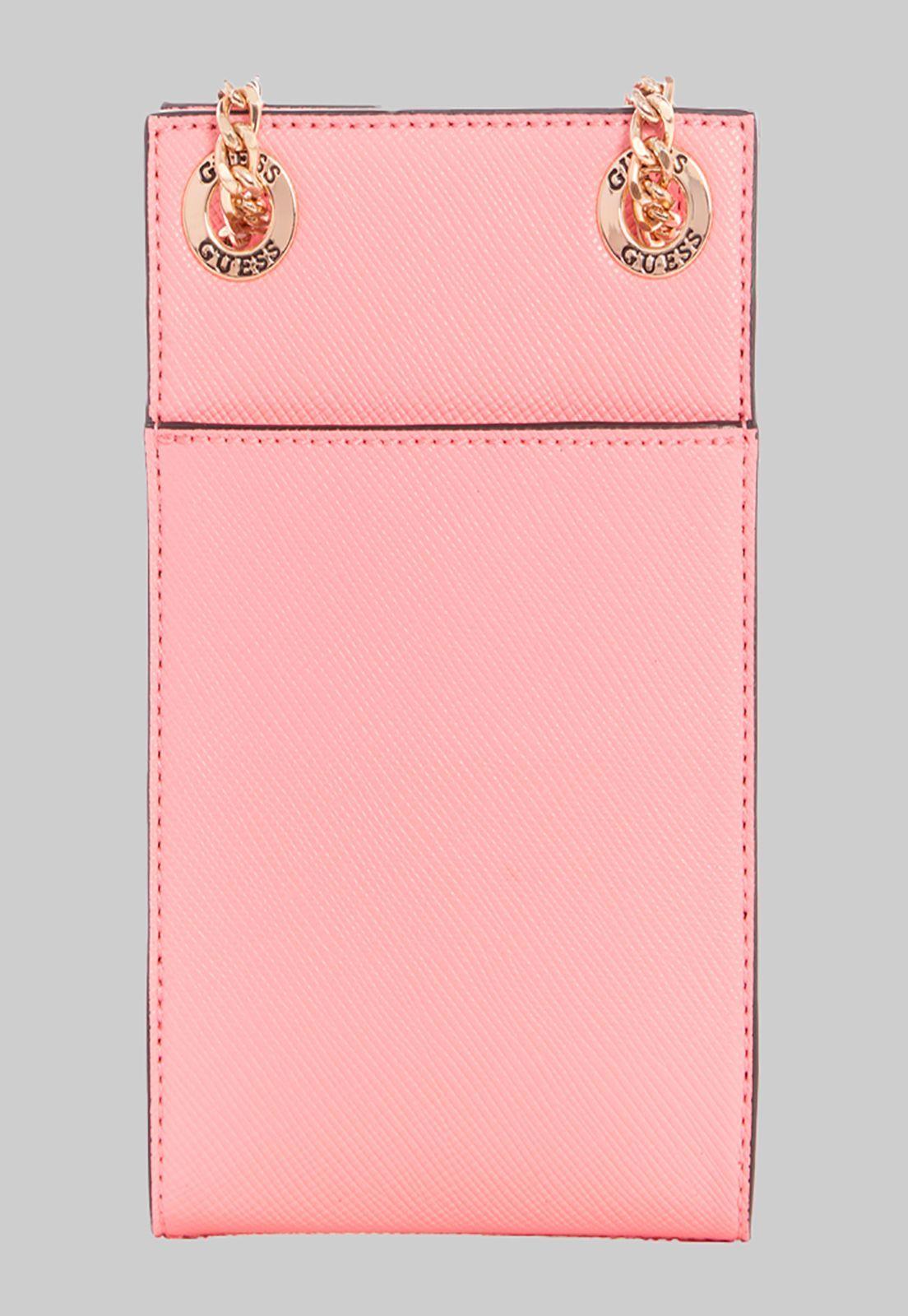 Mini Cartera Noelle Chit Chat Pin Rosado Guess-2