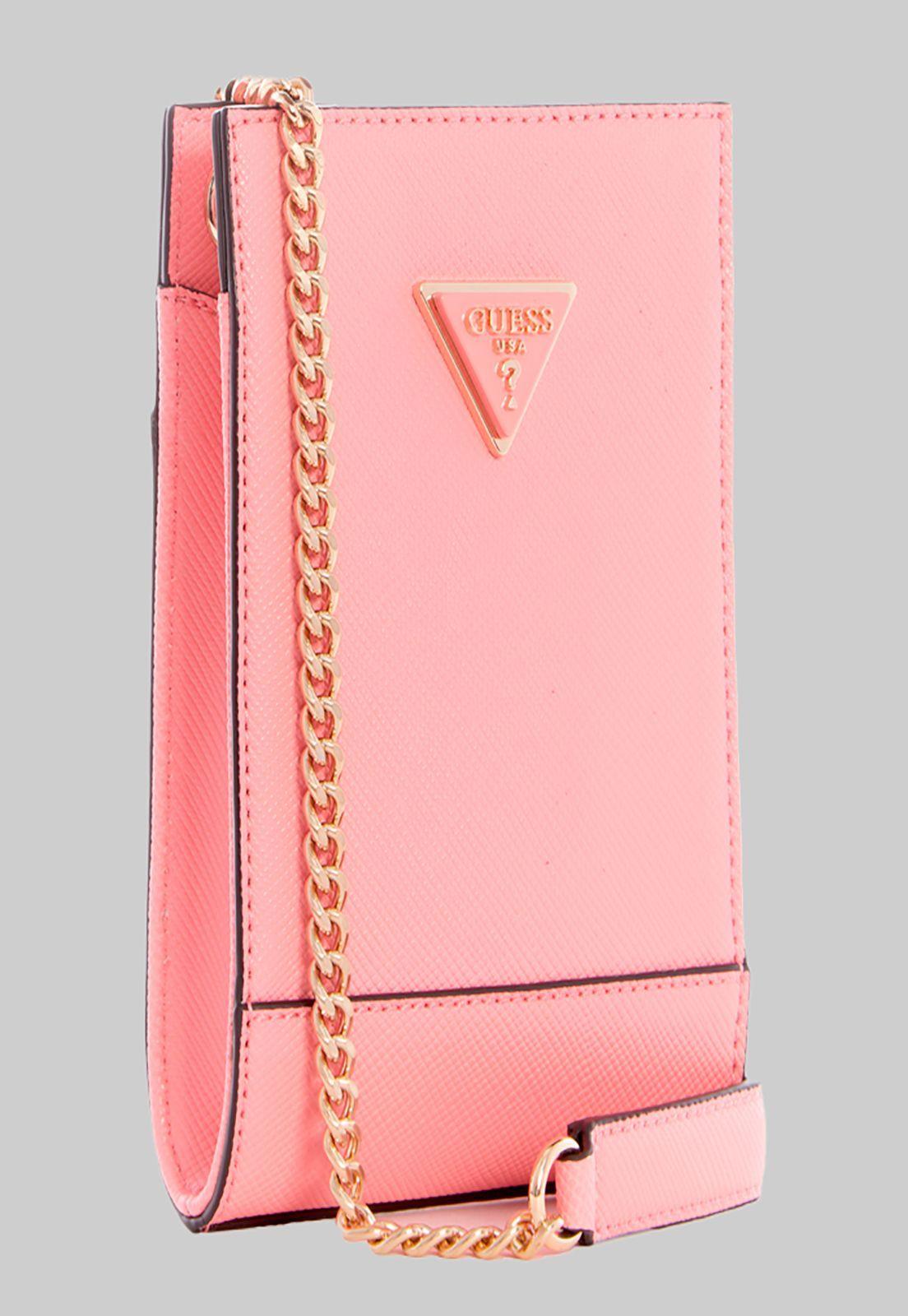 Mini Cartera Noelle Chit Chat Pin Rosado Guess-1