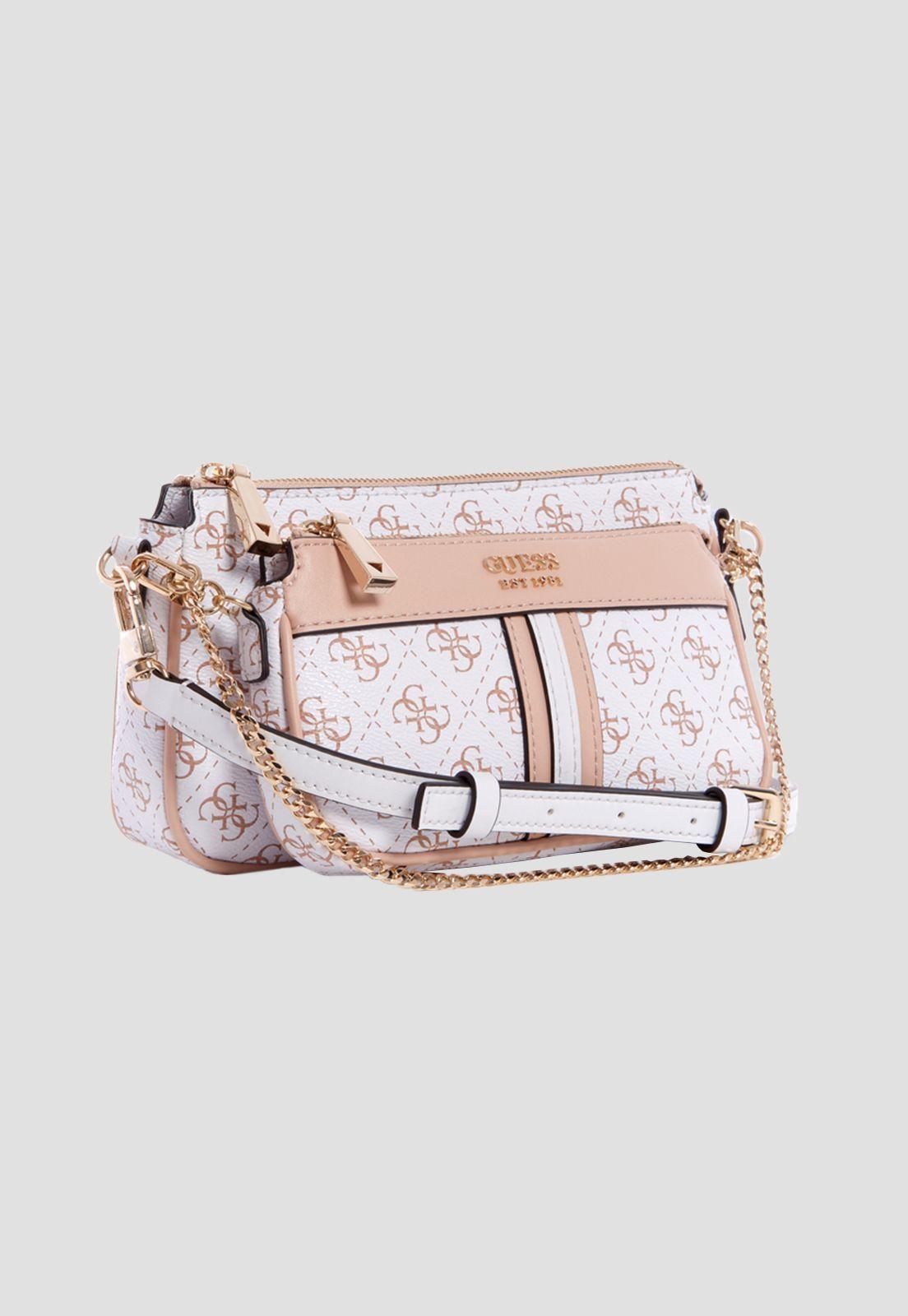 Mini Cartera Kasinta Double Pouch Blanco Guess-1