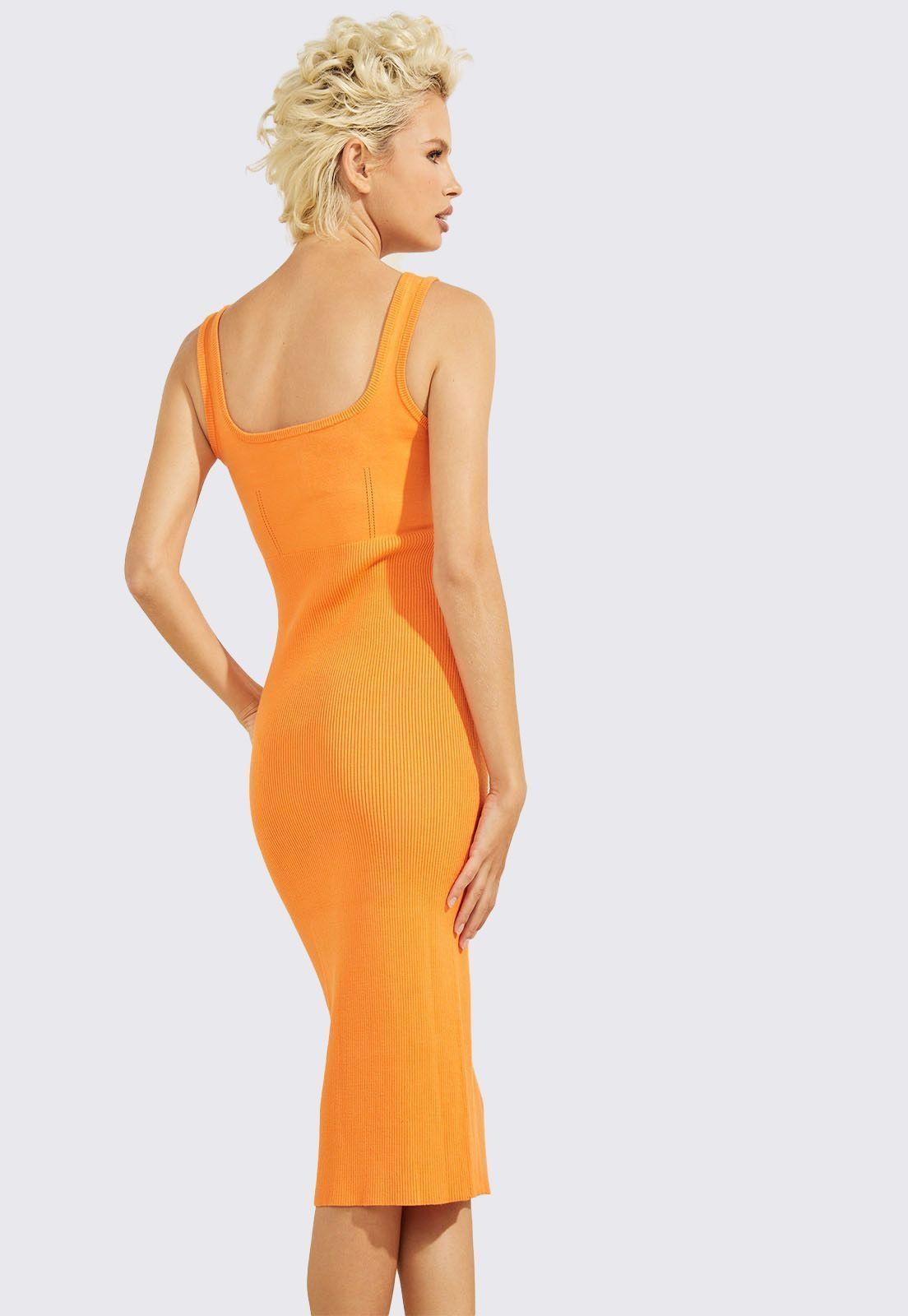 Vestido Guess Sl Snap Front Lana Tank Dress-4