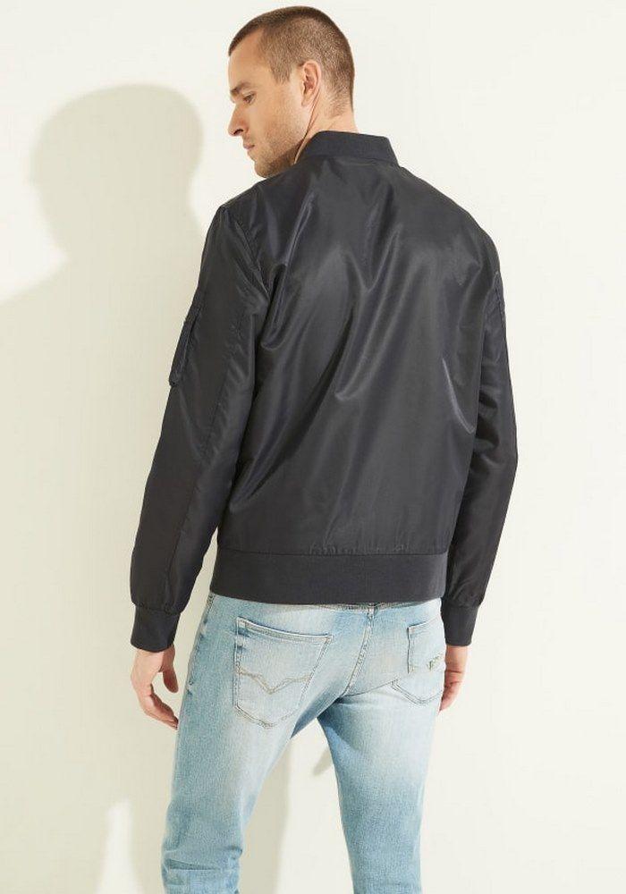 Chaqueta Guess Exo Nylon Bomber Jkt G7V2 Negro-2