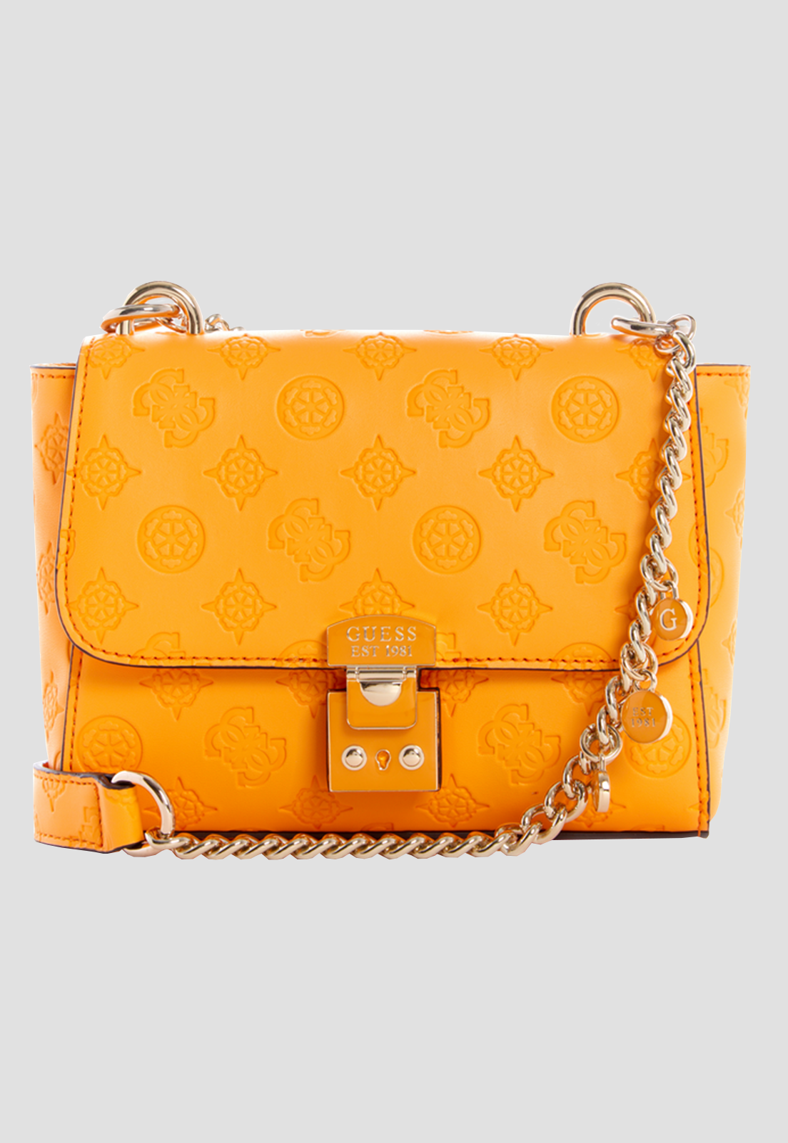 Mini Cartera Carlson Mini Crossbody Naranjo Guess-0