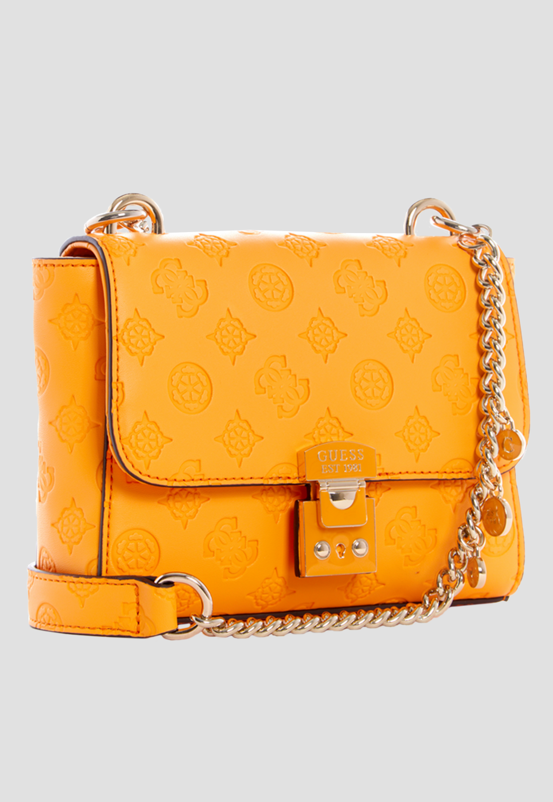 Mini Cartera Carlson Mini Crossbody Naranjo Guess-1