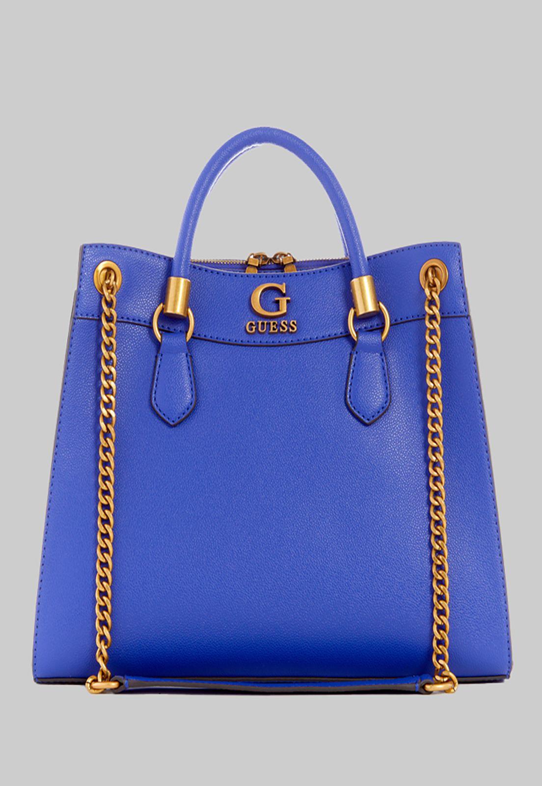Cartera Guess Nell Girlfriend Satchel Vio Azul-0