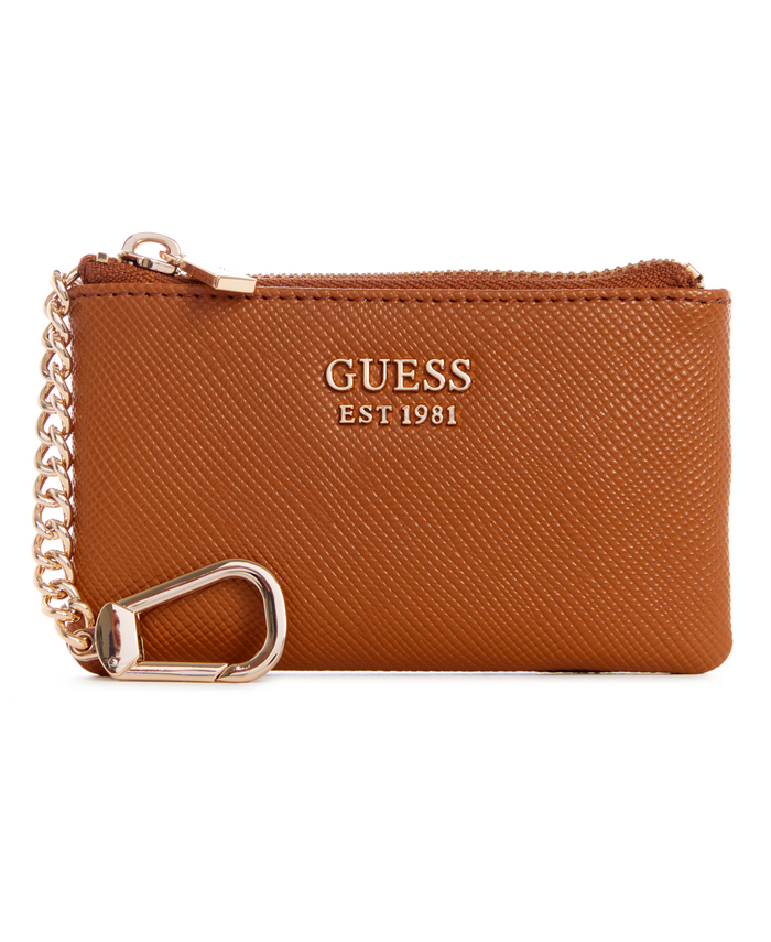 Billetera Guess Laurel Slg Zip Pouch Lgc Café-0