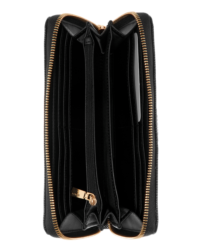 Billetera Guess Cessily  Large  Around Bml Negro-2