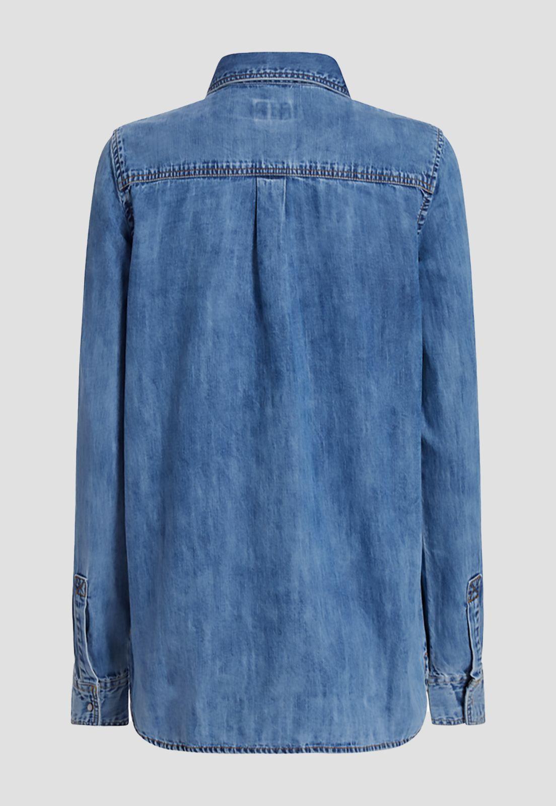 Camisa Guess Sexy Western Ls Shirt Utah Denim-4