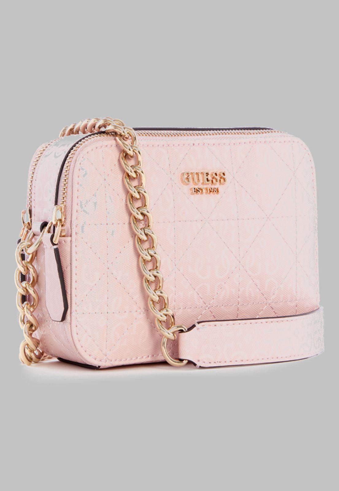 Mini Cartera Guess Noelle Crossbody Camera Sfp Rosado-1