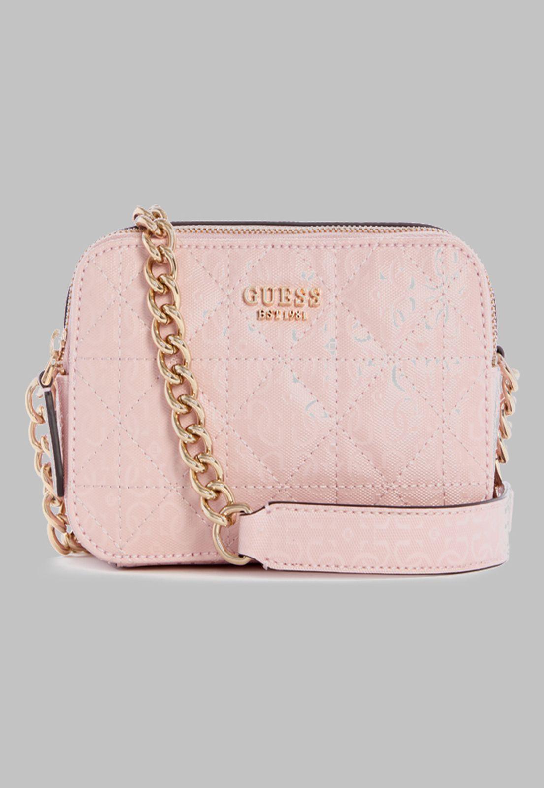 Mini Cartera Guess Noelle Crossbody Camera Sfp Rosado-0
