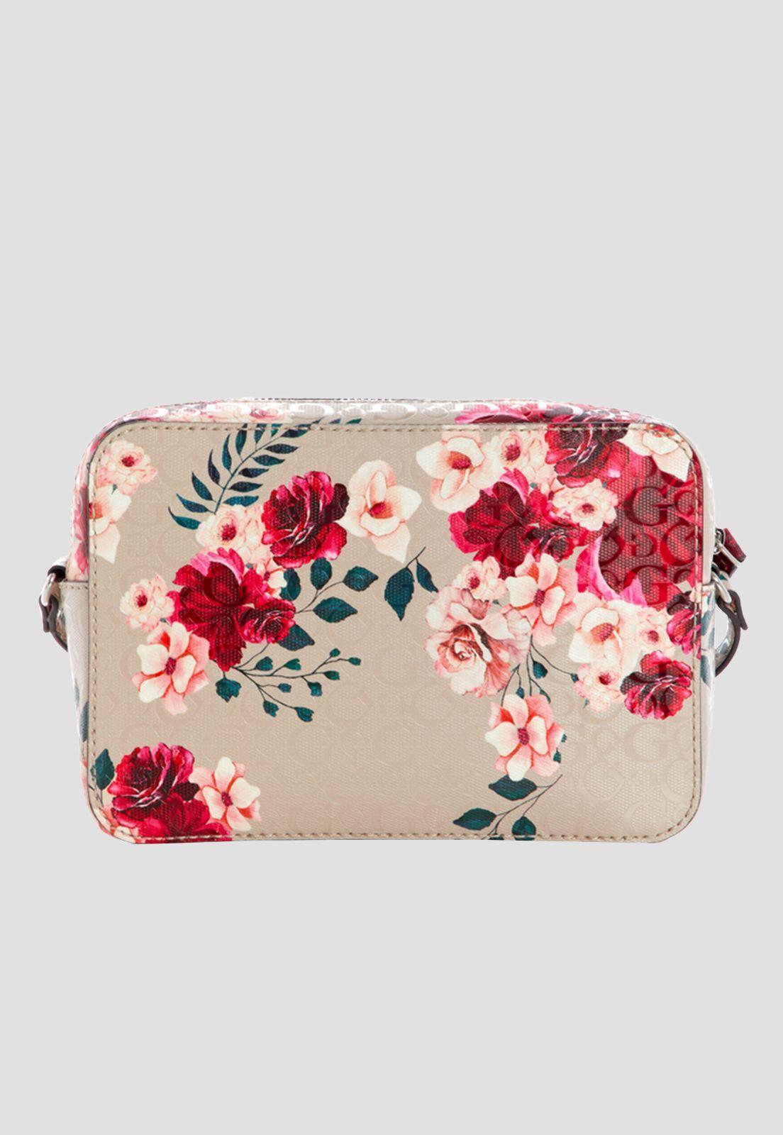 Cartera Rodney Camera Crossbody Flr Blanco Guess-2