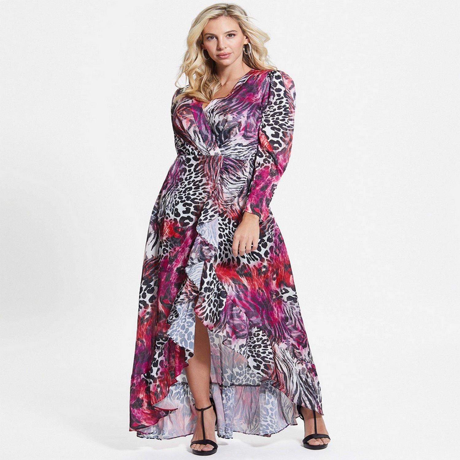 Vestido Guess Luana Long Dress P52Q MULTICOLOR-0