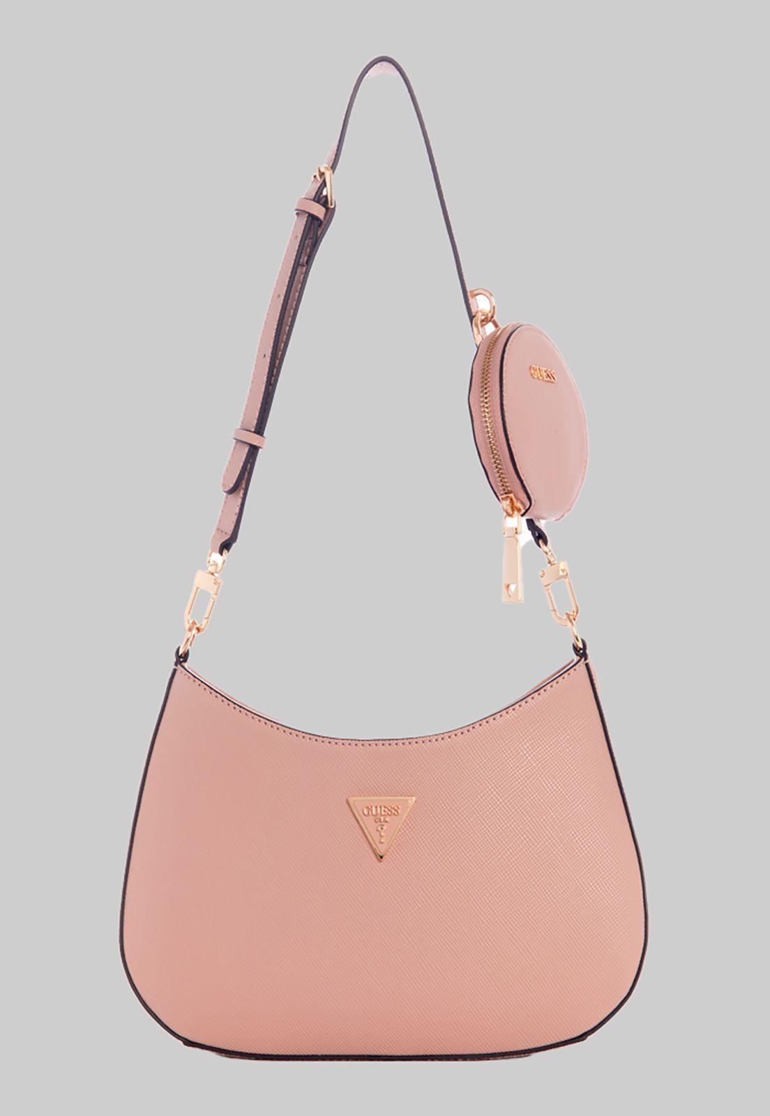 Cartera Alexie Top Zip Shoulder Rosado Guess-0