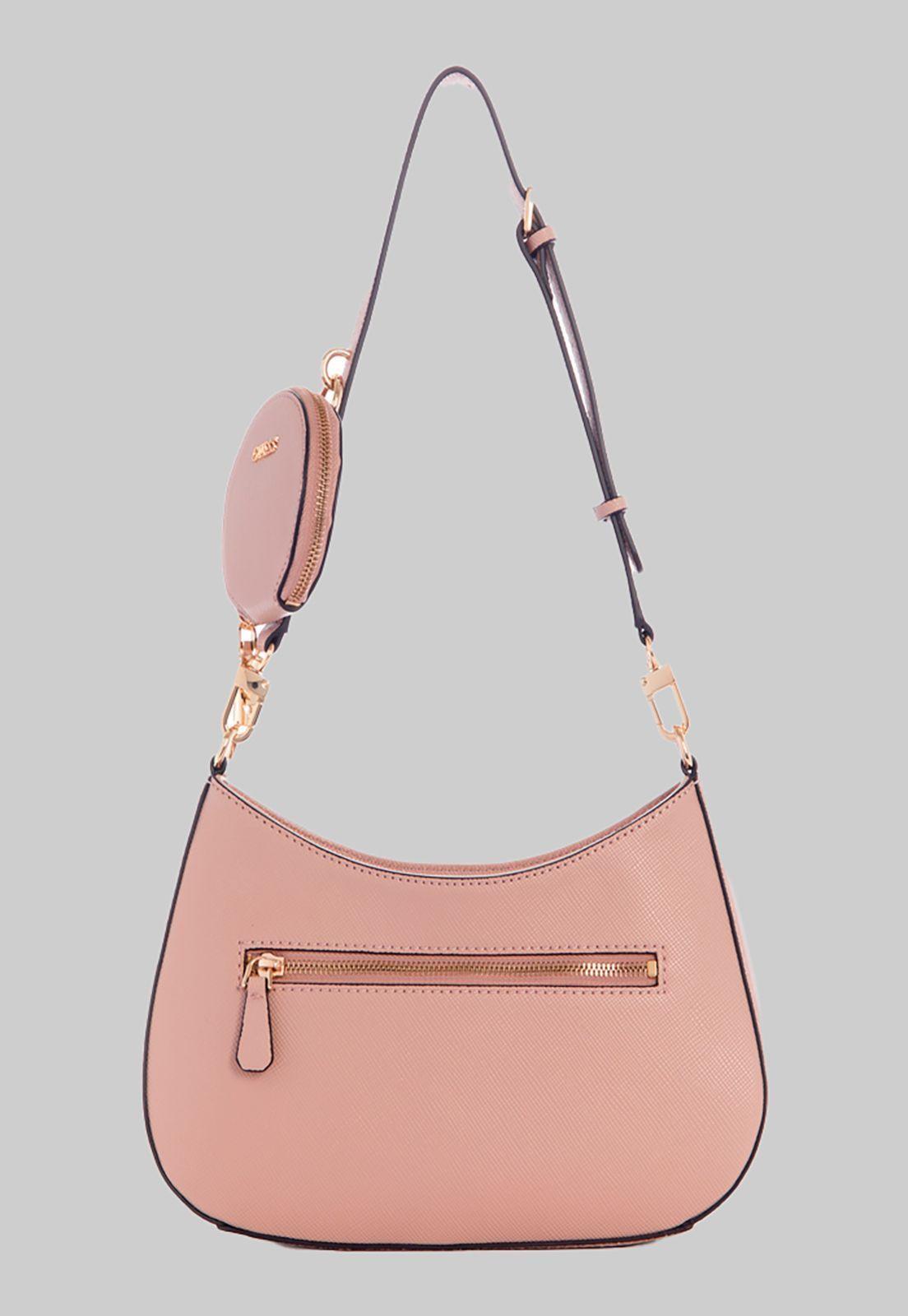 Cartera Alexie Top Zip Shoulder Rosado Guess-2
