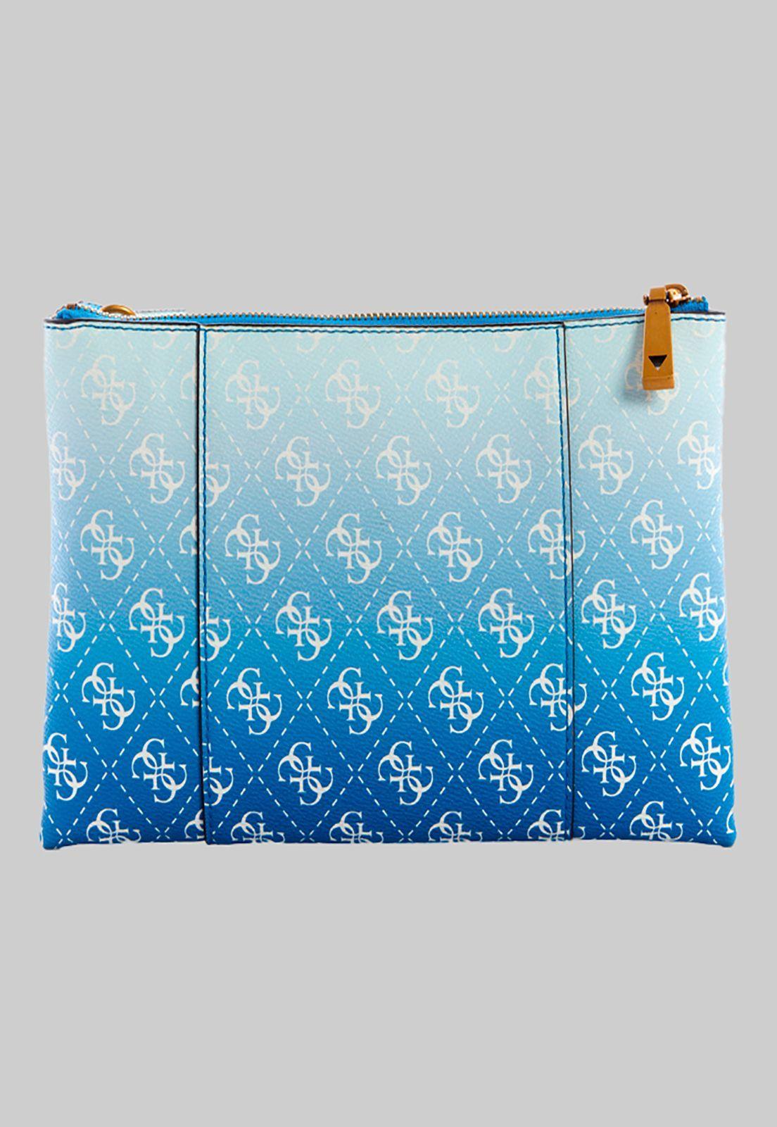 Mini Cartera Noelle Double Crossbody Azul Guess-2