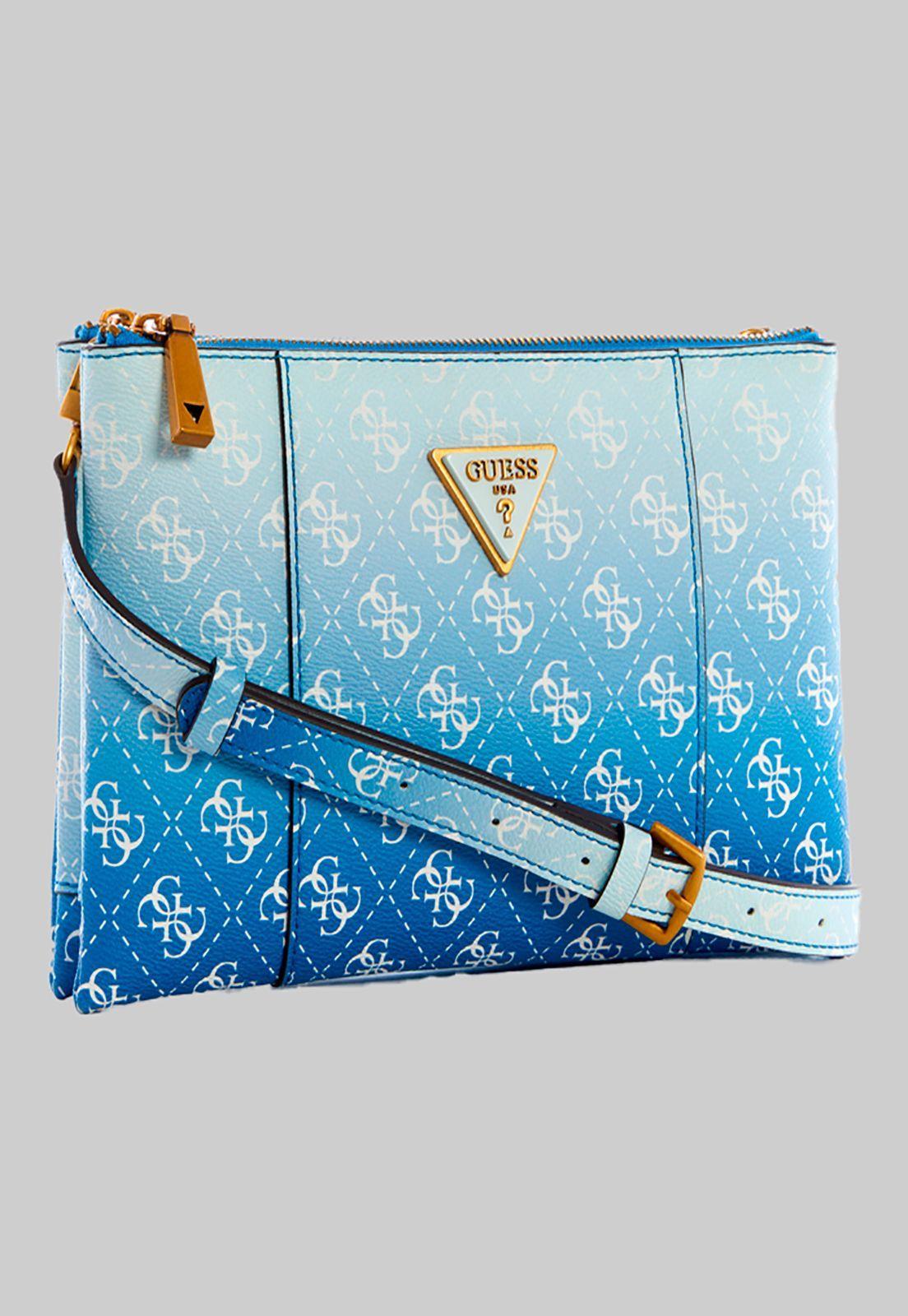 Mini Cartera Noelle Double Crossbody Azul Guess-1