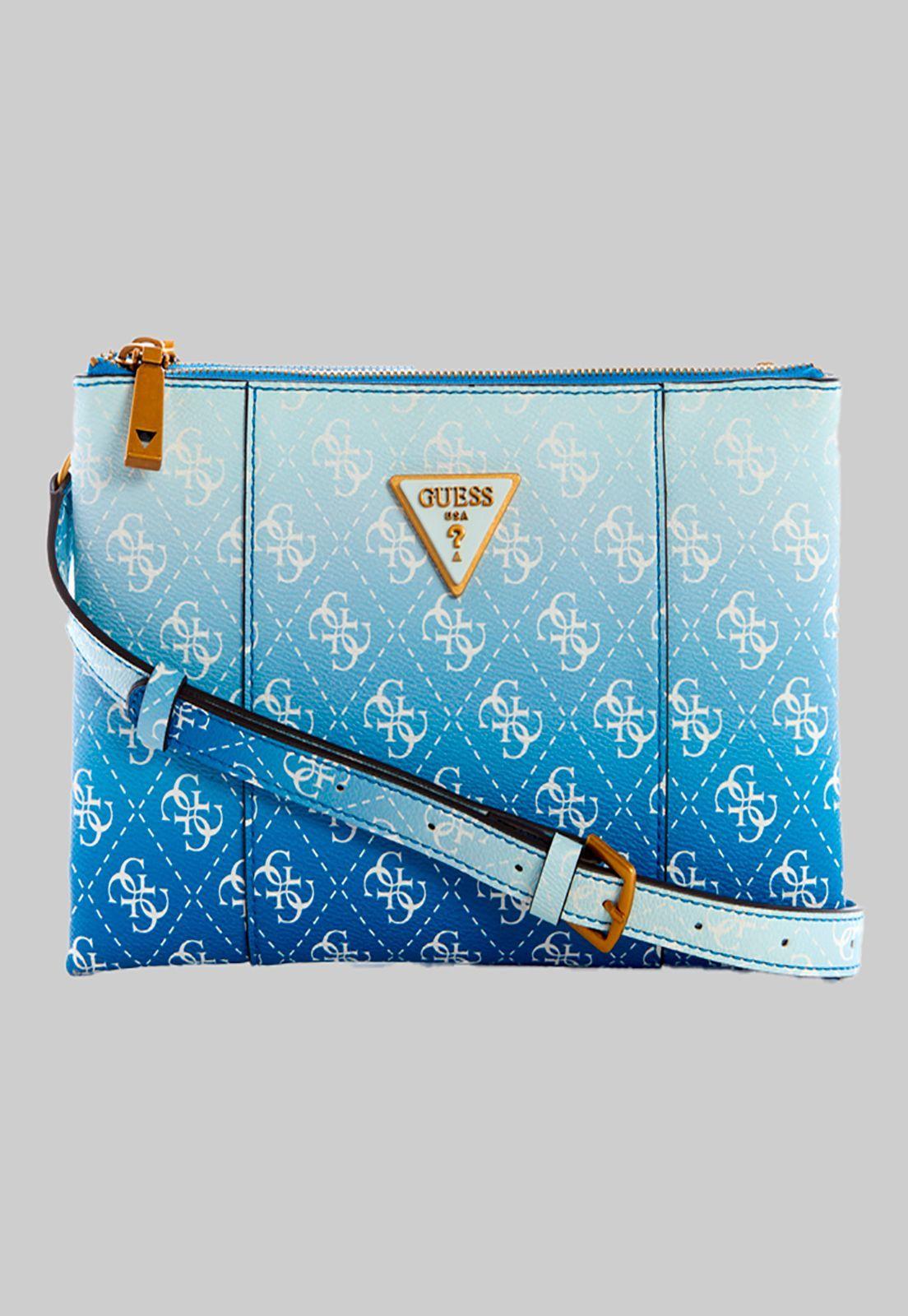 Mini Cartera Noelle Double Crossbody Azul Guess-0