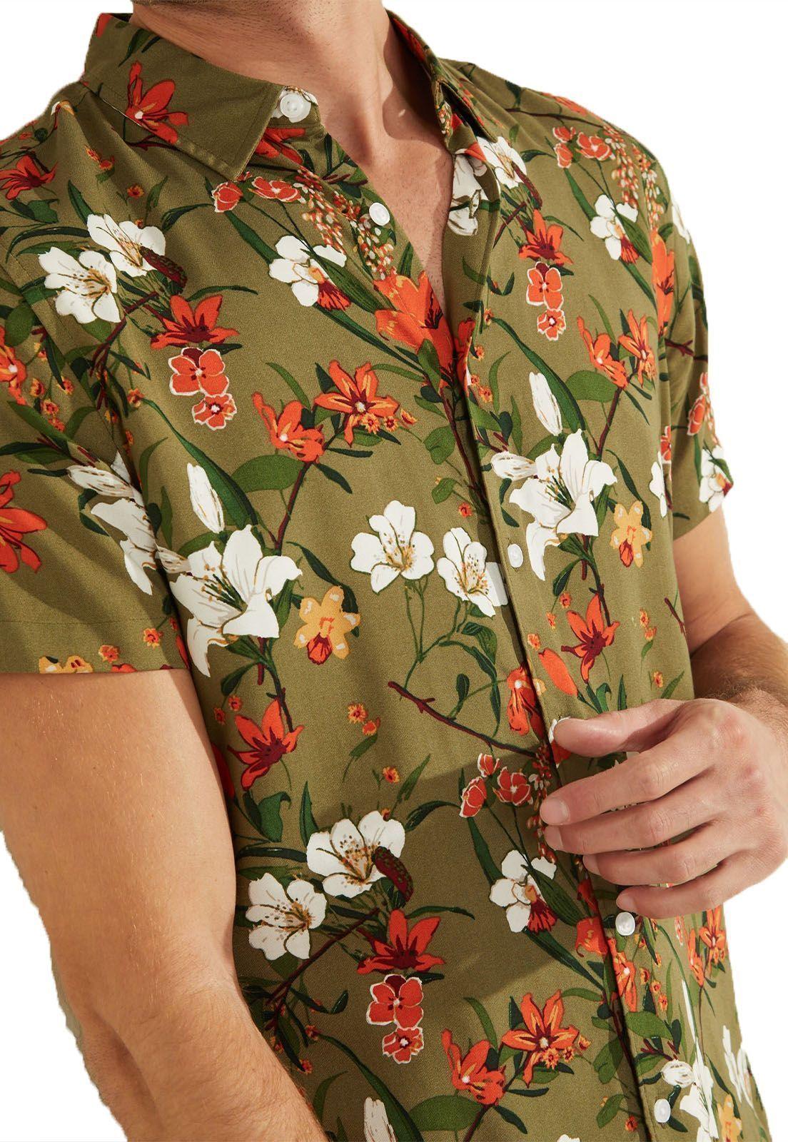 Camisa Guess Ss Rayon Parachute Floral-2