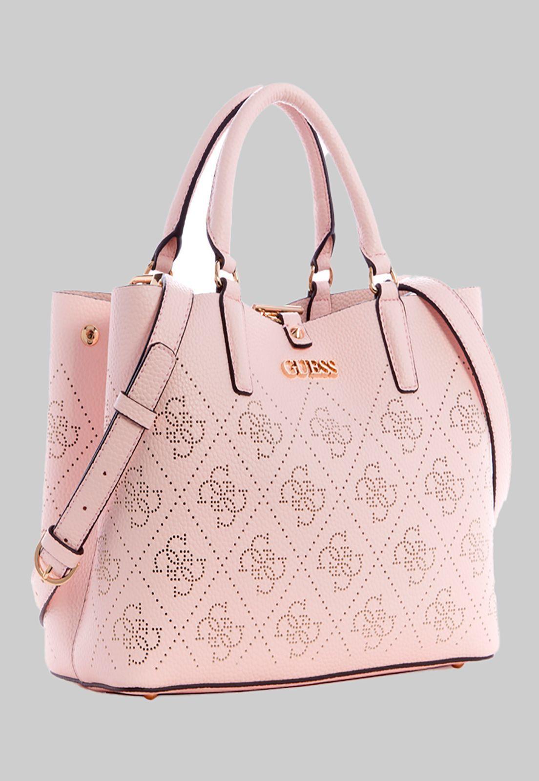 Cartera Amara Girlfriend Satchel Dpd Rosado Guess-1